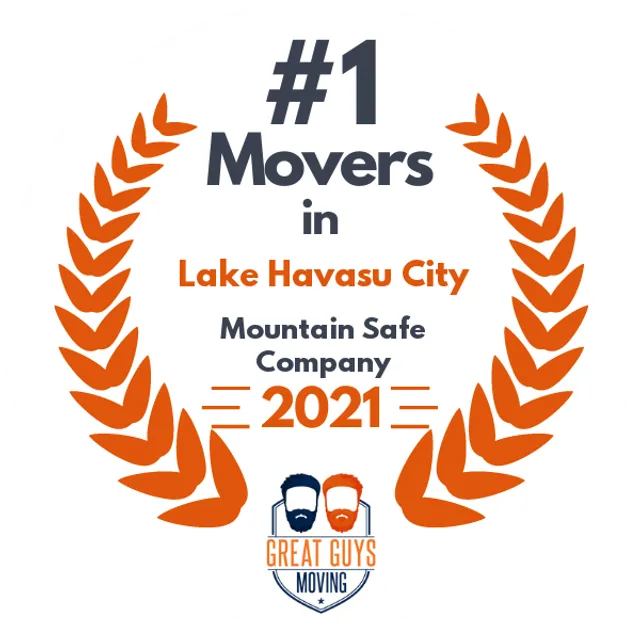 #1 Ranked Movers in Lake Havasu City, AZ 2021 award