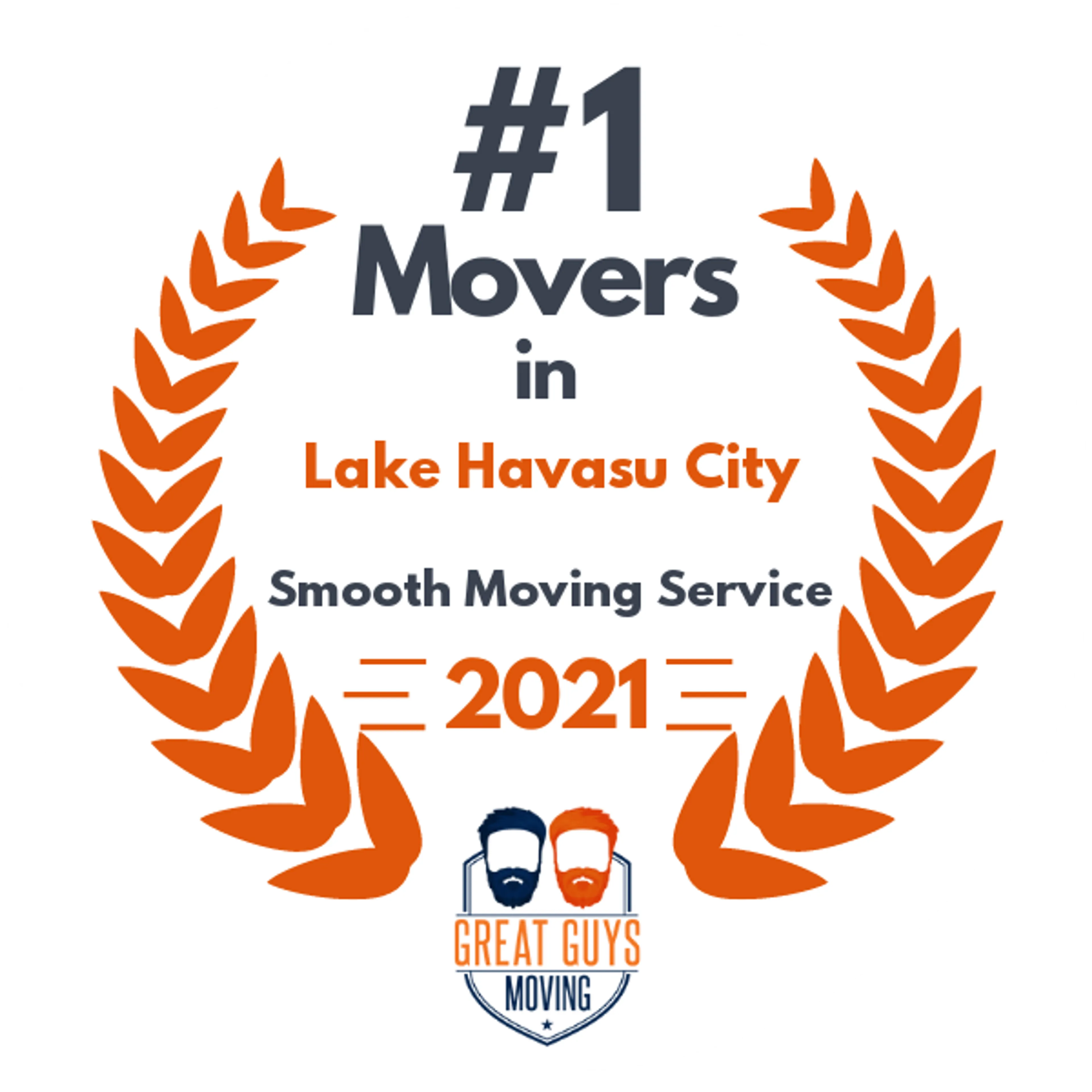 #1 Ranked Movers in Lake Havasu City, AZ 2021 award