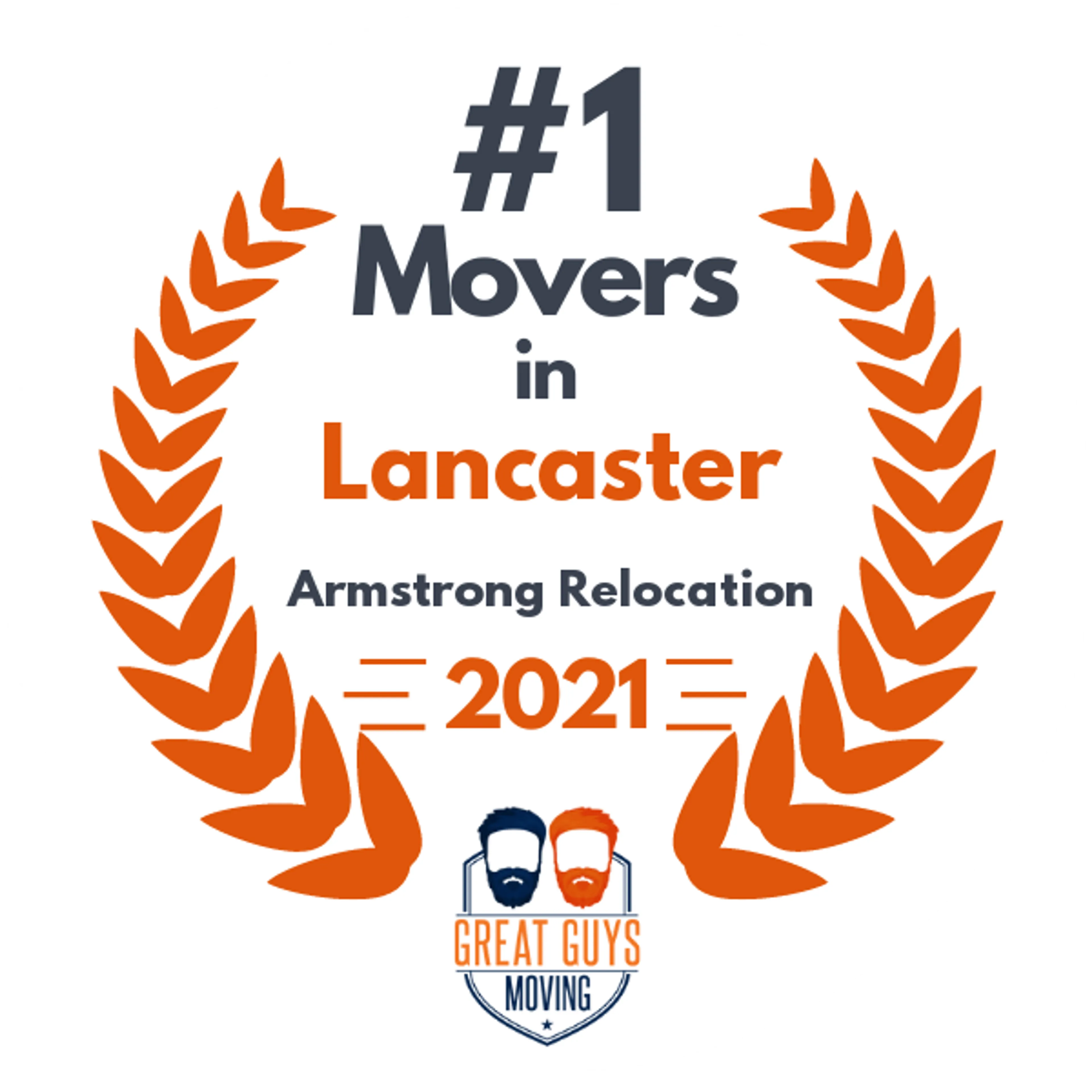 #1 Ranked Movers in Reading, PA 2021 award