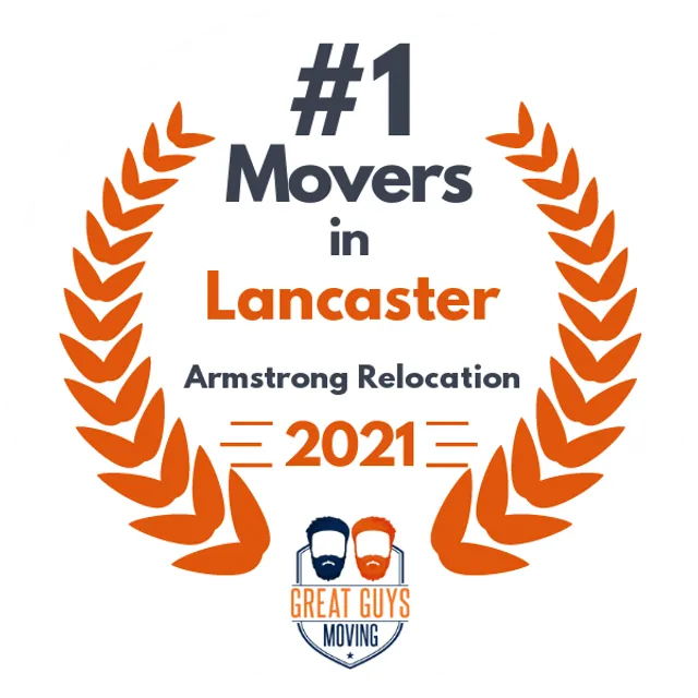 #1 Ranked Movers in Reading, PA 2021 award