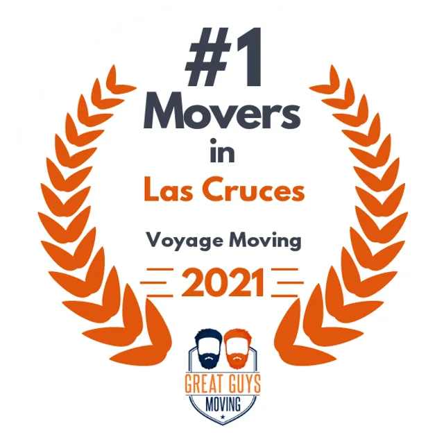 #1 Ranked Movers in El Paso, TX 2021 award