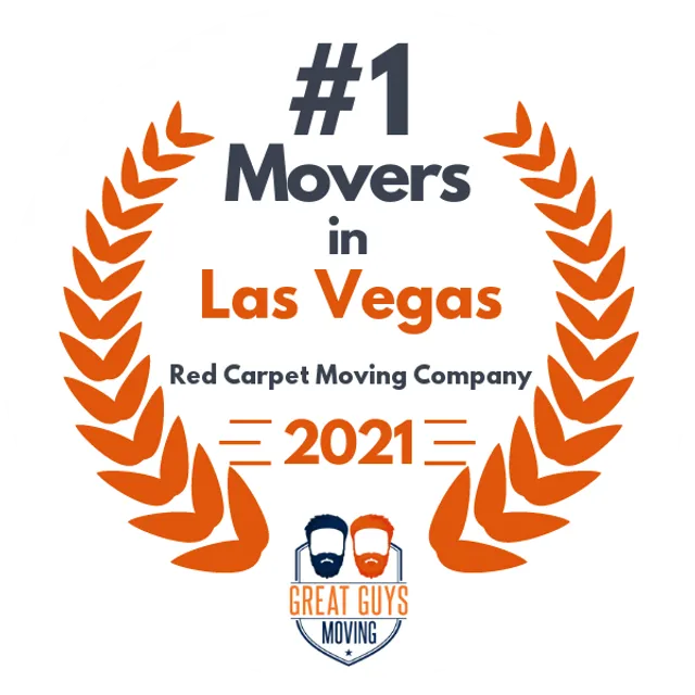 #1 Ranked Movers in Las Vegas, NV 2021 award