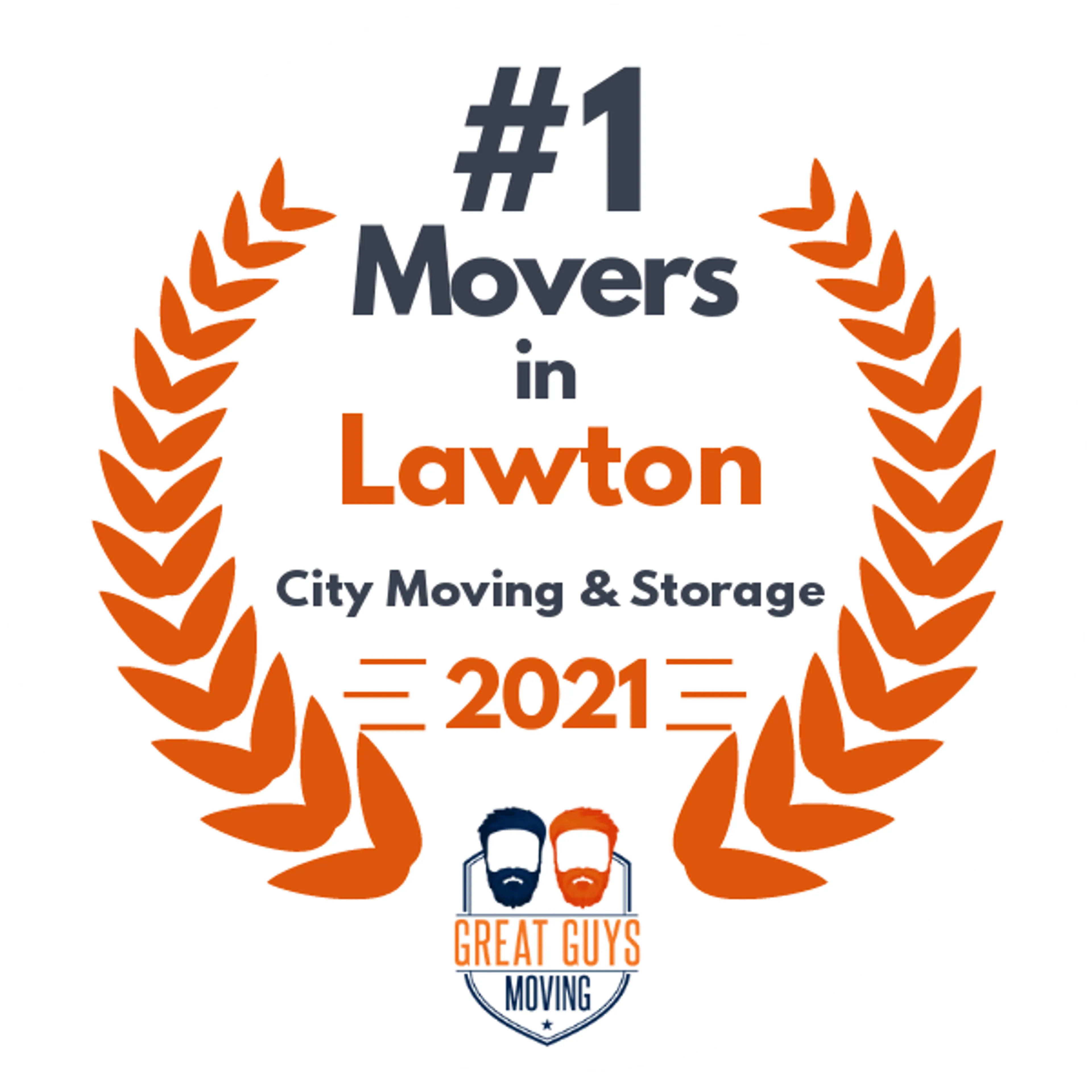 #1 Ranked Movers in Oklahoma City, OK 2021 award