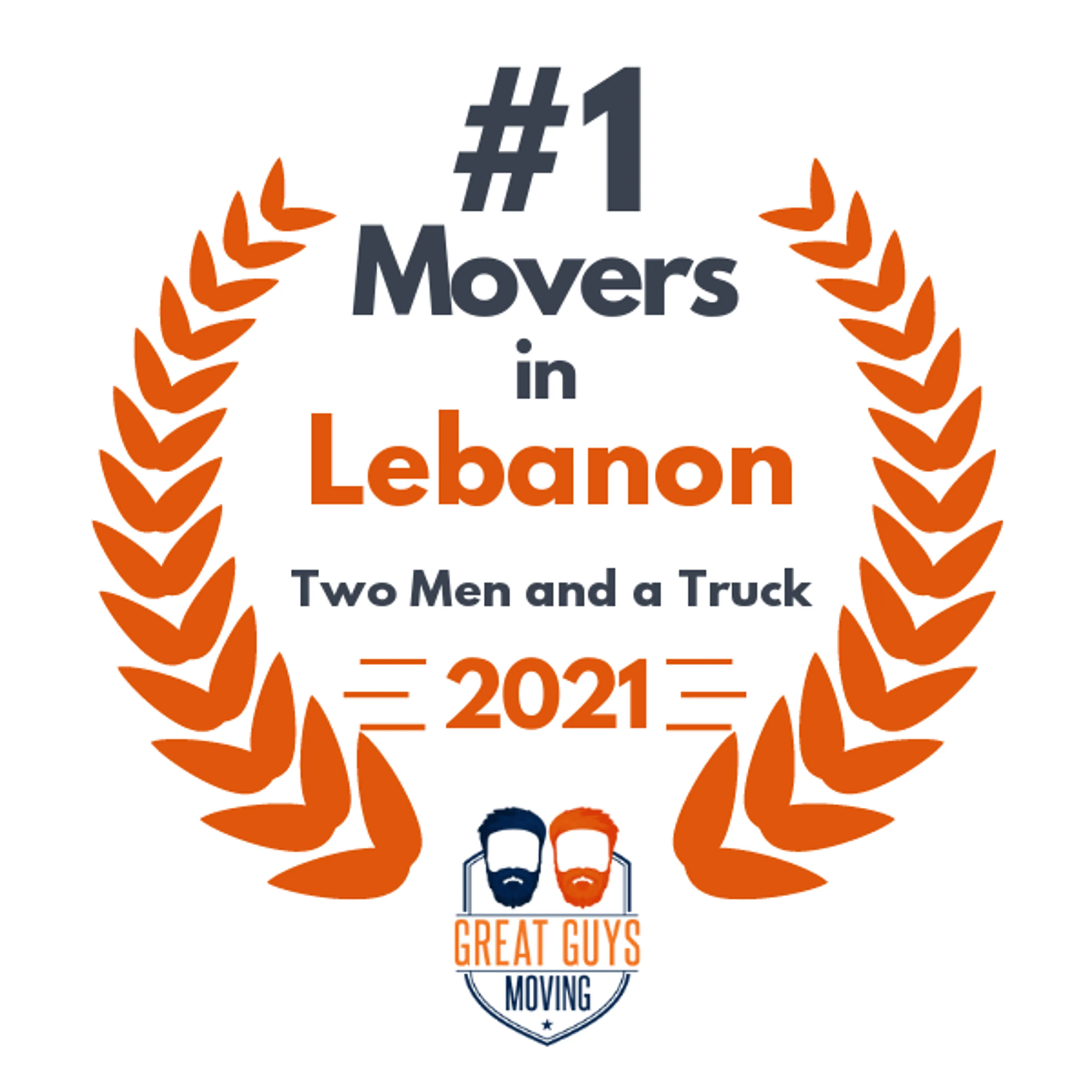 #1 Ranked Movers in Dayton, OH 2021 award