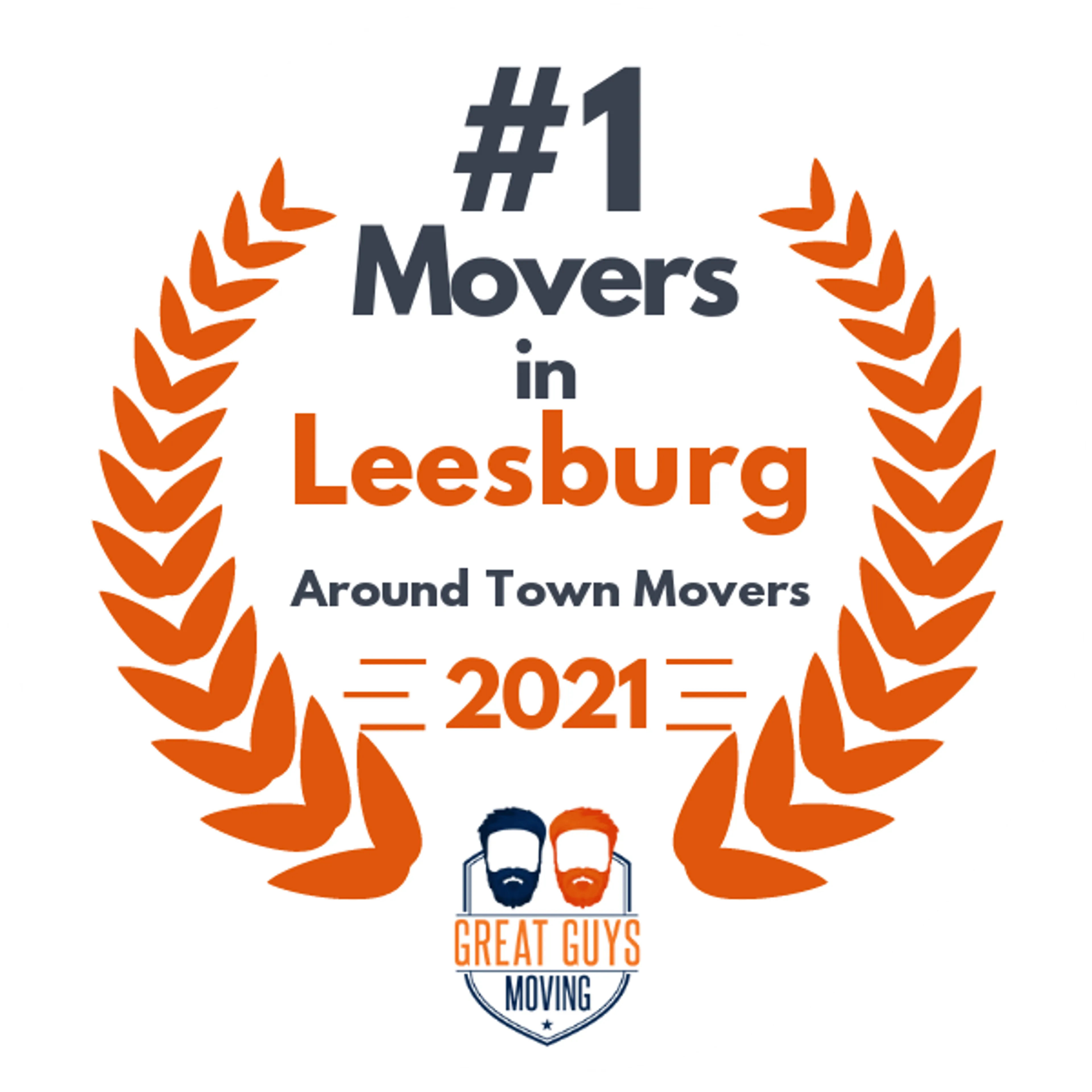 #1 Ranked Movers in Alexandria, VA 2021 award