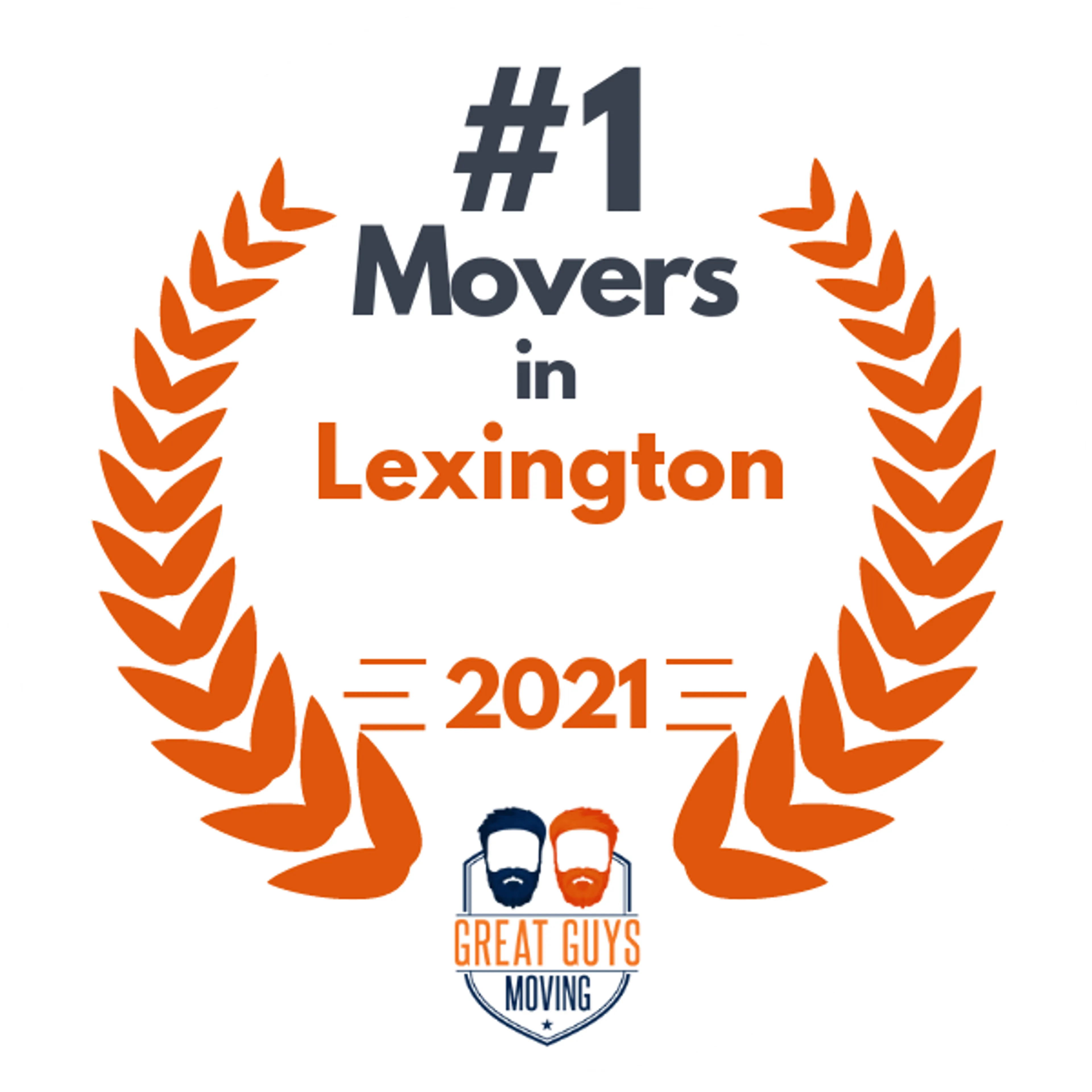 #1 Ranked Movers in Lexington, KY 2021 award