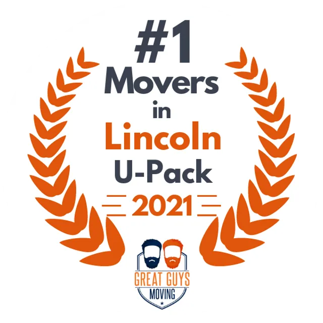 #1 Ranked Movers in Lincoln, NE 2021 award