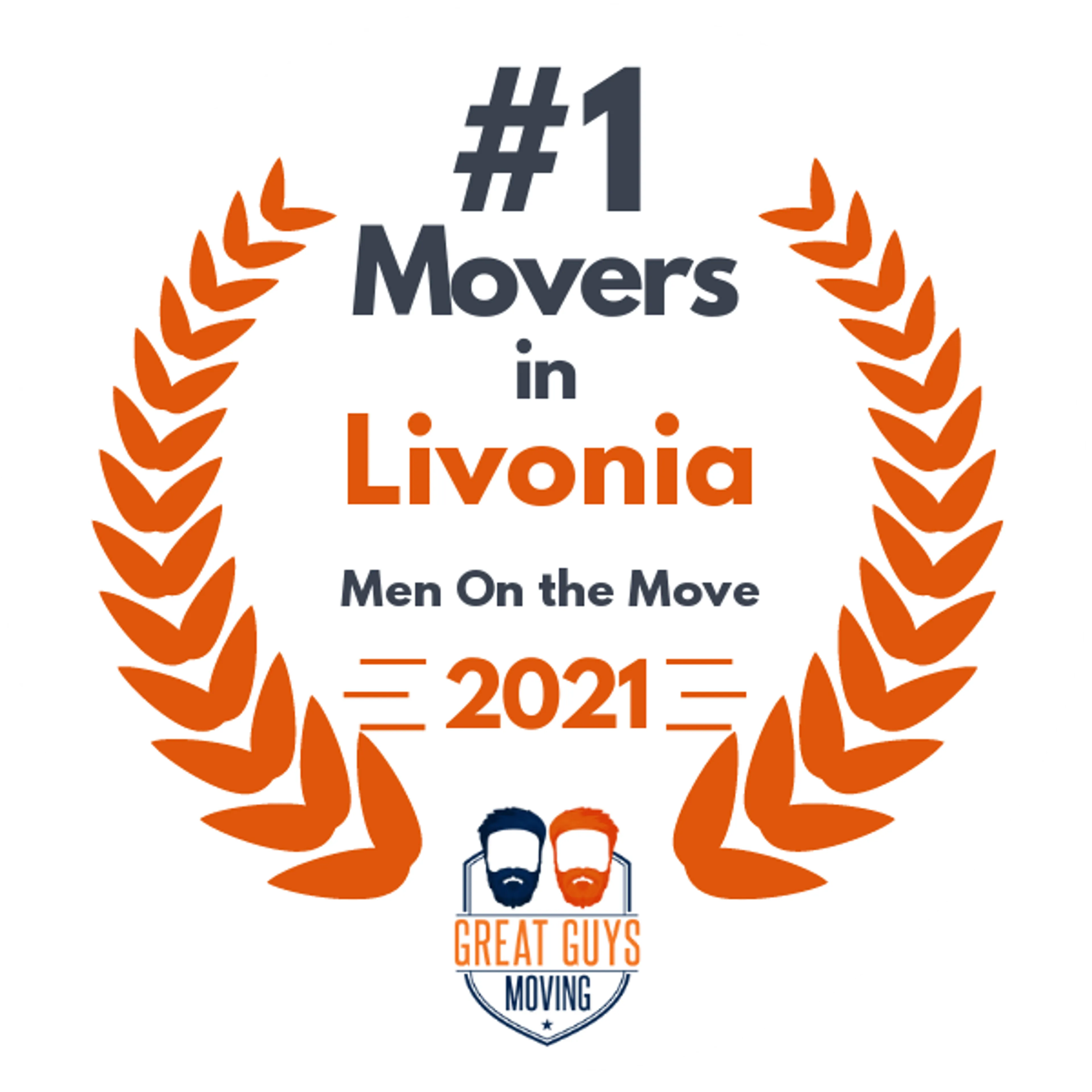 #1 Ranked Movers in Detroit, MI 2021 award