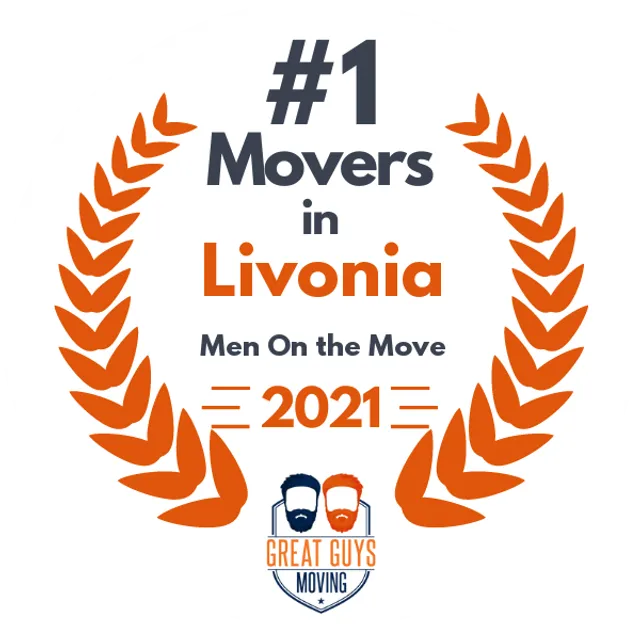 #1 Ranked Movers in Detroit, MI 2021 award