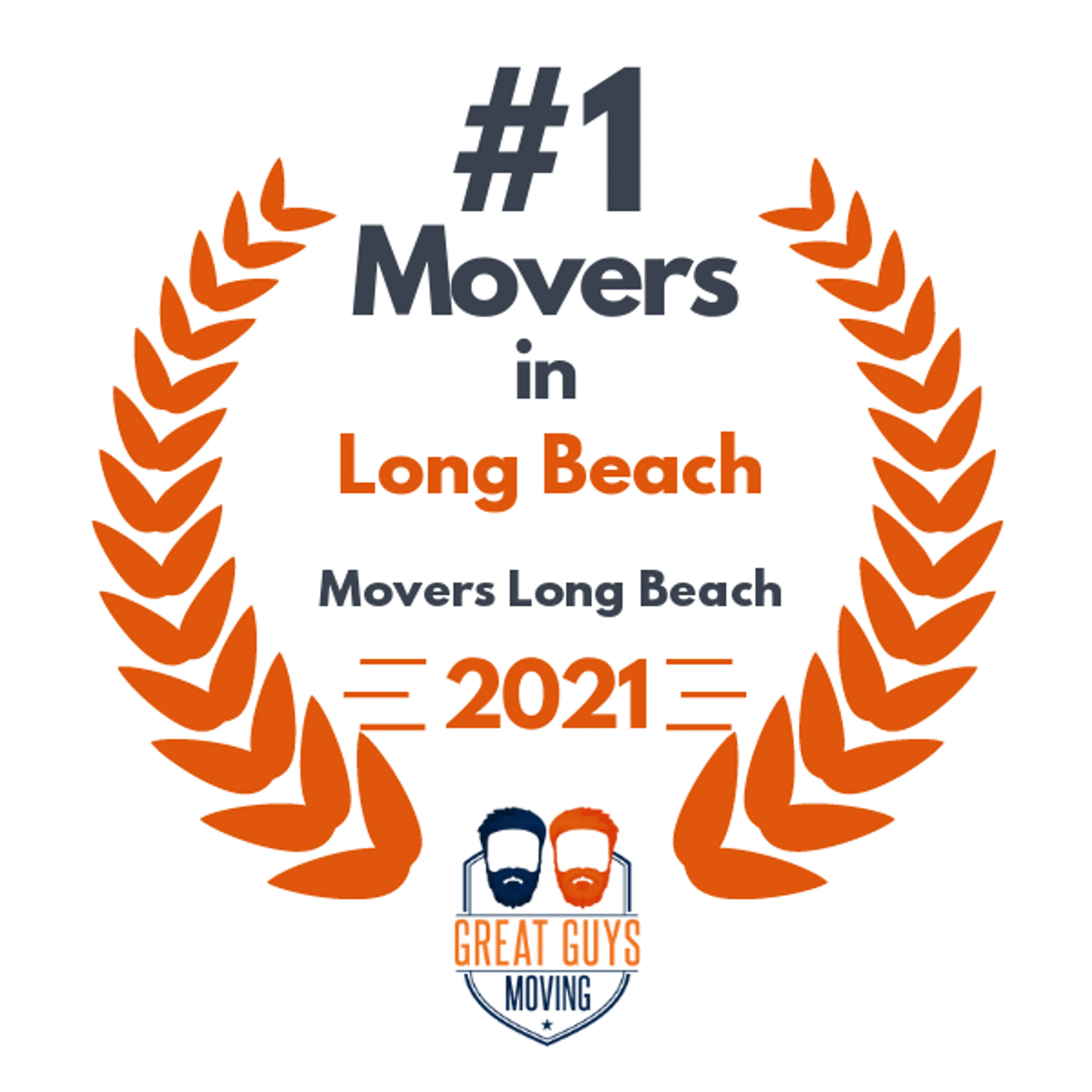 #1 Ranked Movers in Long Beach, CA 2021 award