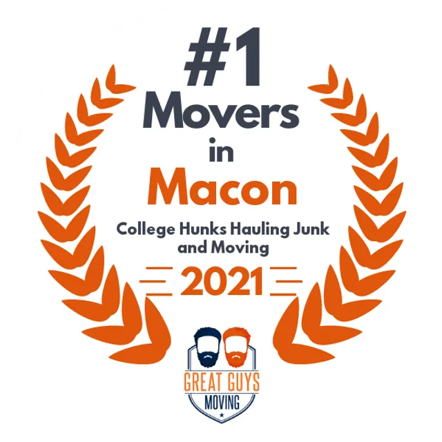 #1 Ranked Movers in Macon, GA 2021 award