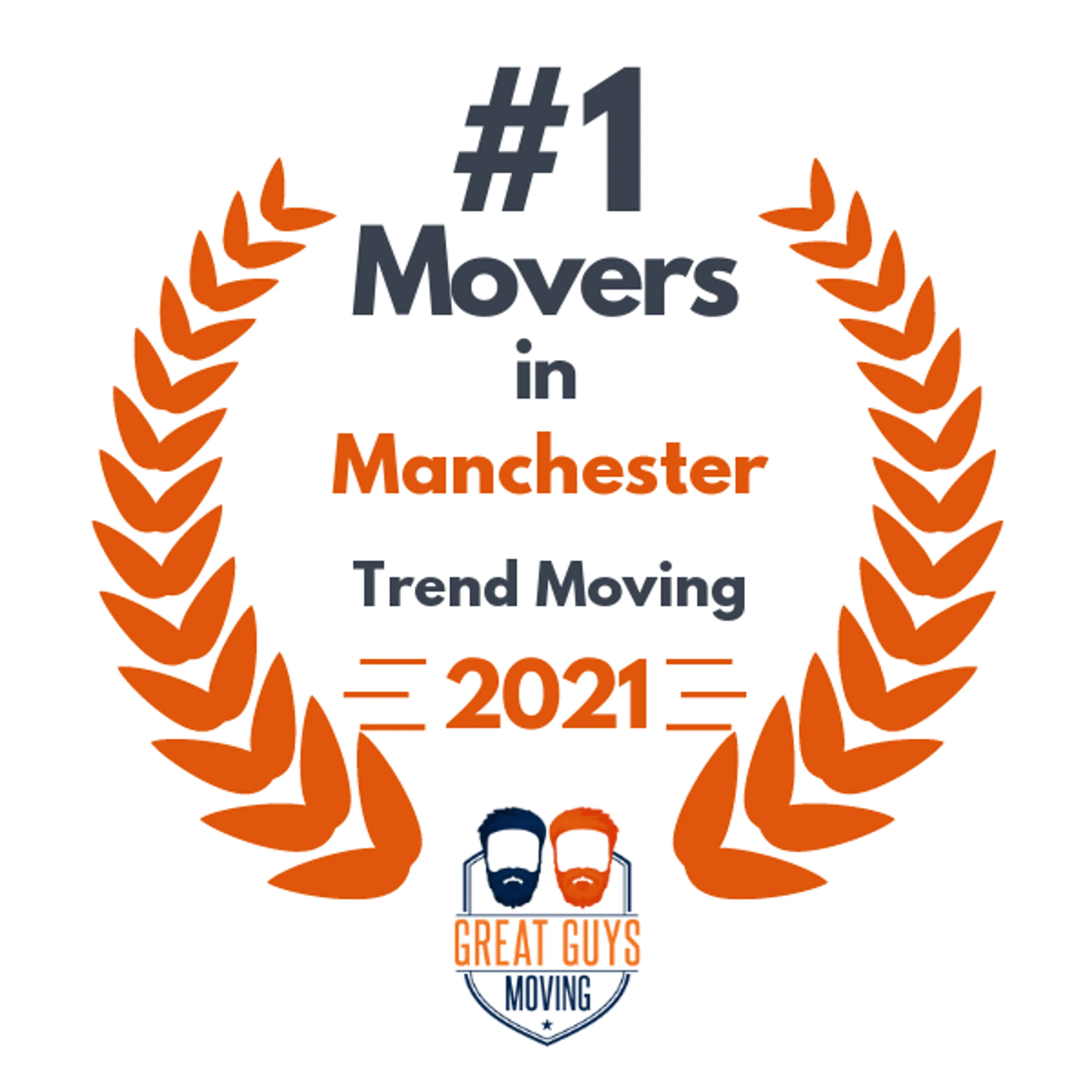 #1 Ranked Movers in Manchester, NH 2021 award
