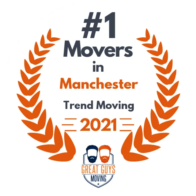 #1 Ranked Movers in Manchester, NH 2021 award