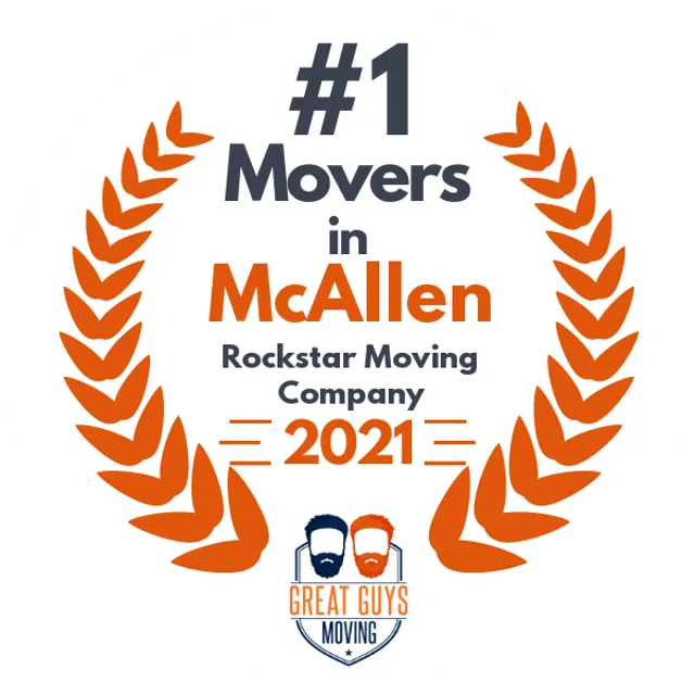 #1 Ranked Movers in McAllen, TX 2021 award