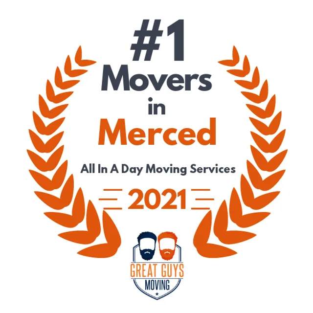 #1 Ranked Movers in Fresno, CA 2021 award