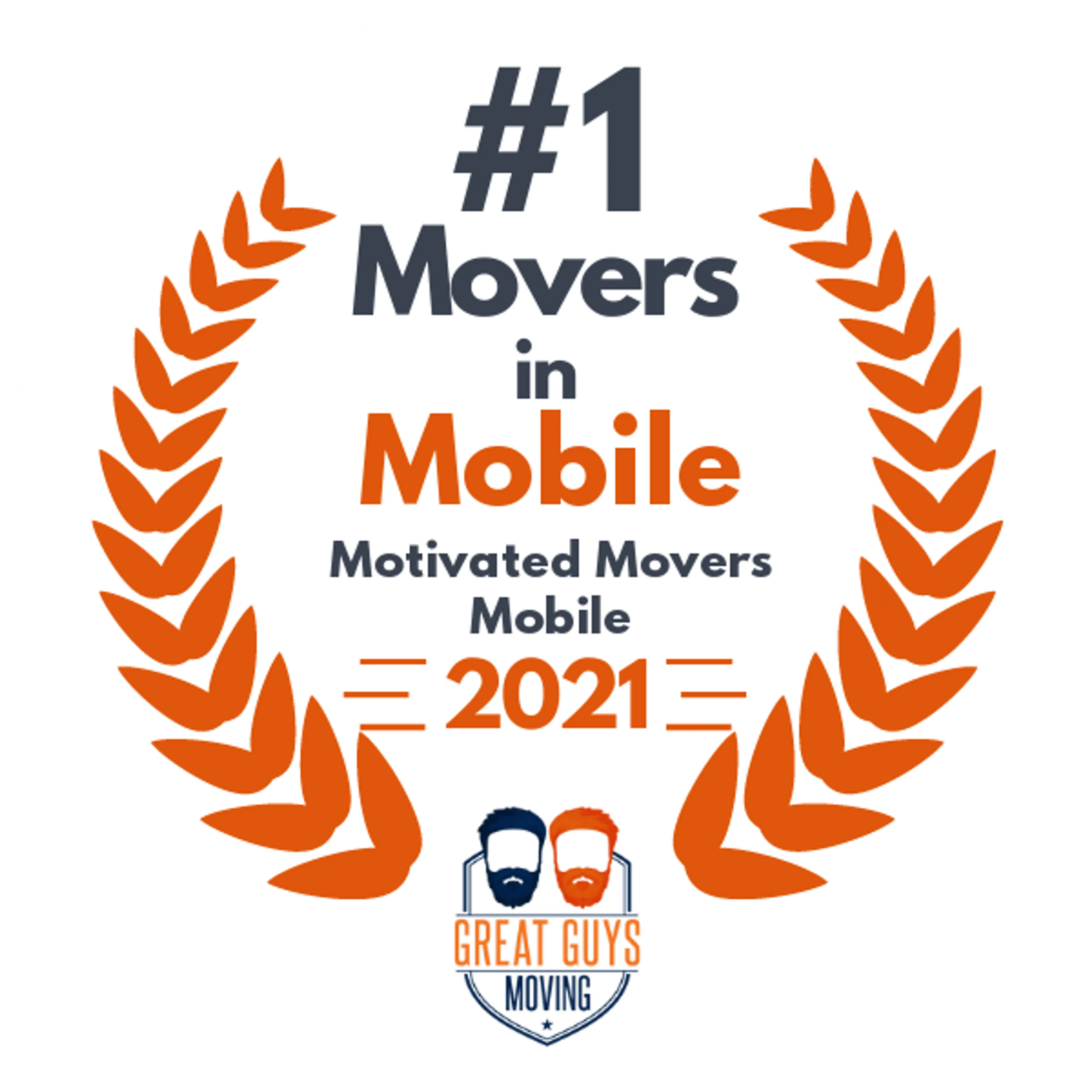#1 Ranked Movers in Mobile, AL 2021 award