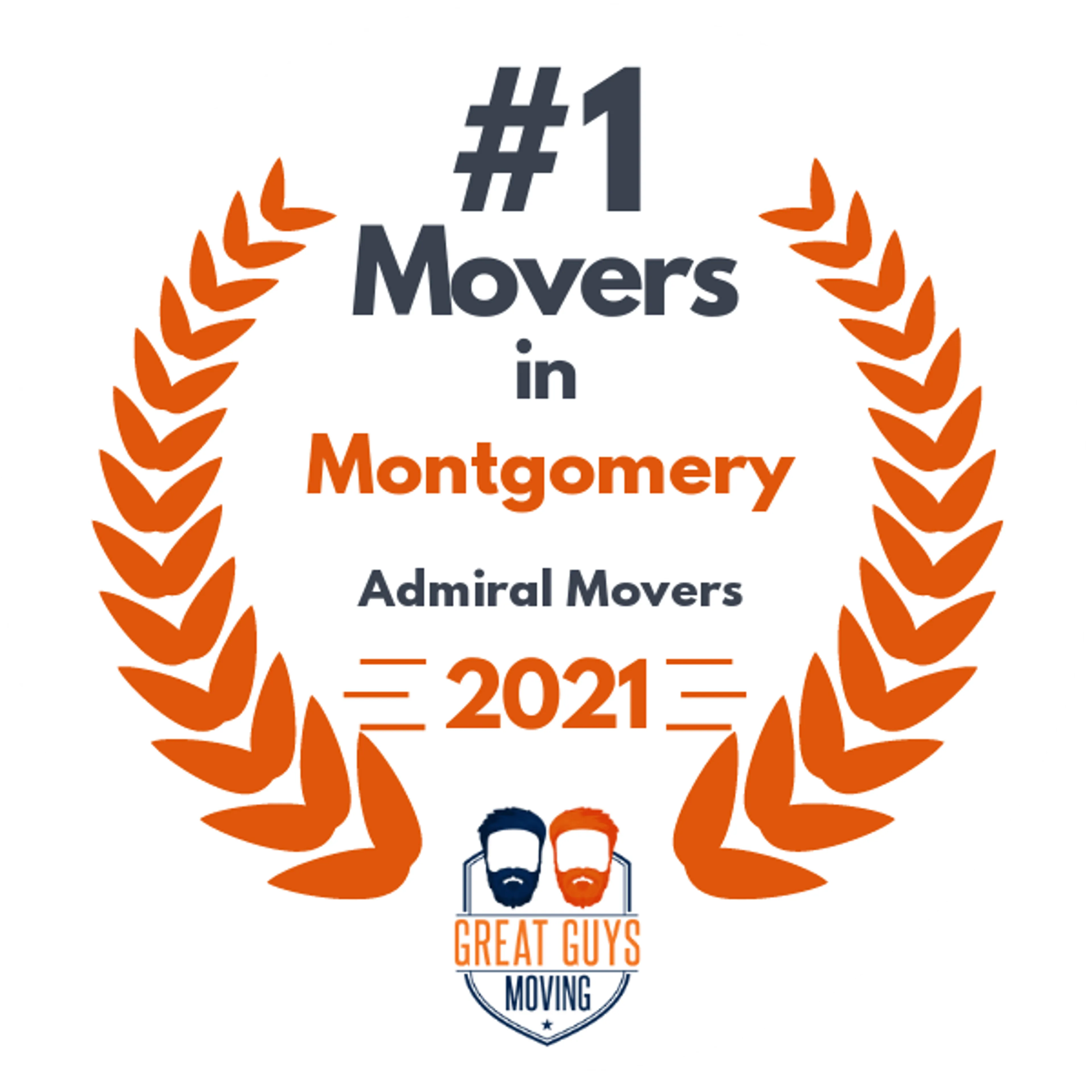 #1 Ranked Movers in Montgomery, AL 2021 award