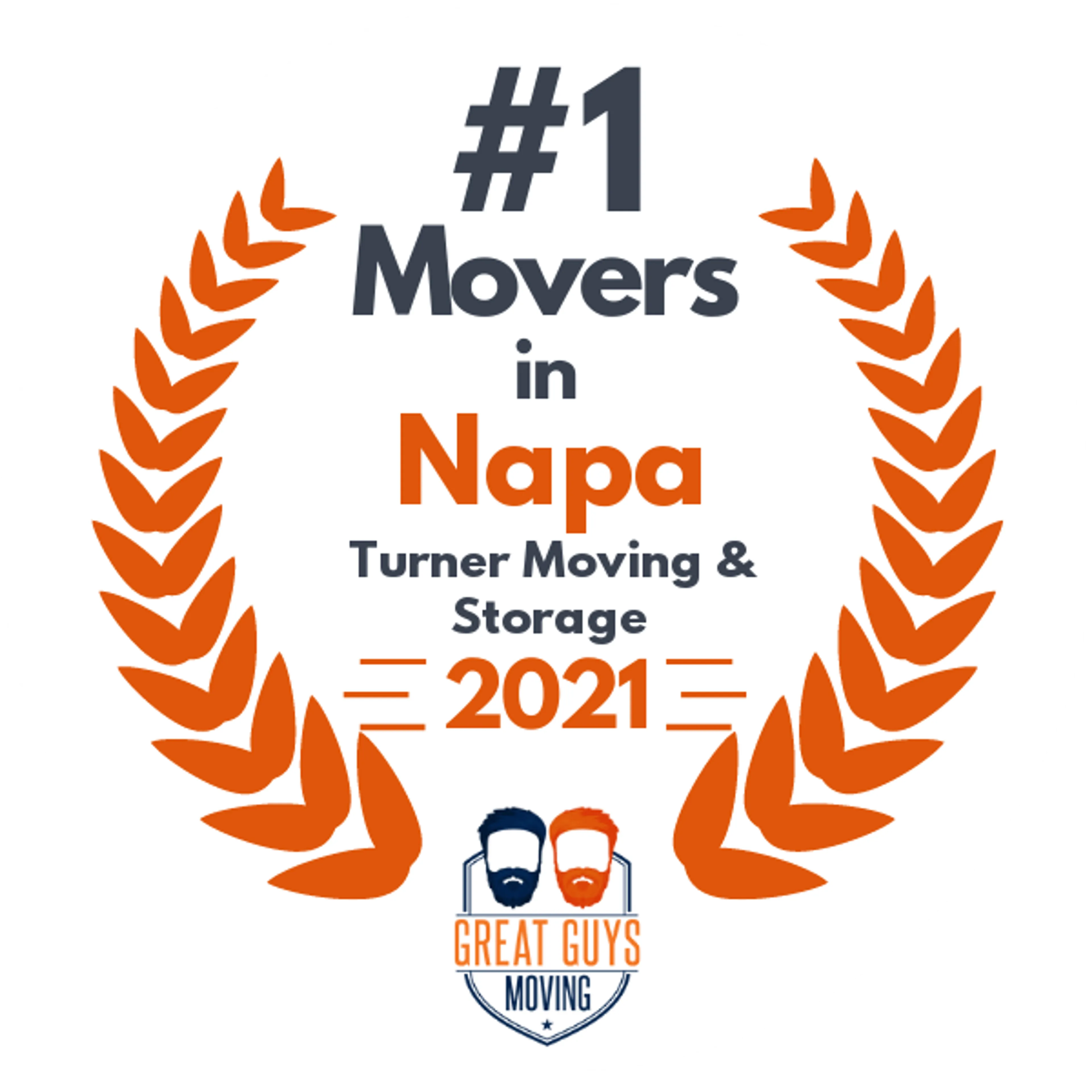#1 Ranked Movers in Concord, CA 2021 award