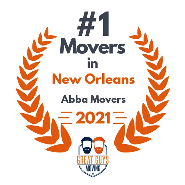 #1 Ranked Movers in New Orleans, LA 2021 award