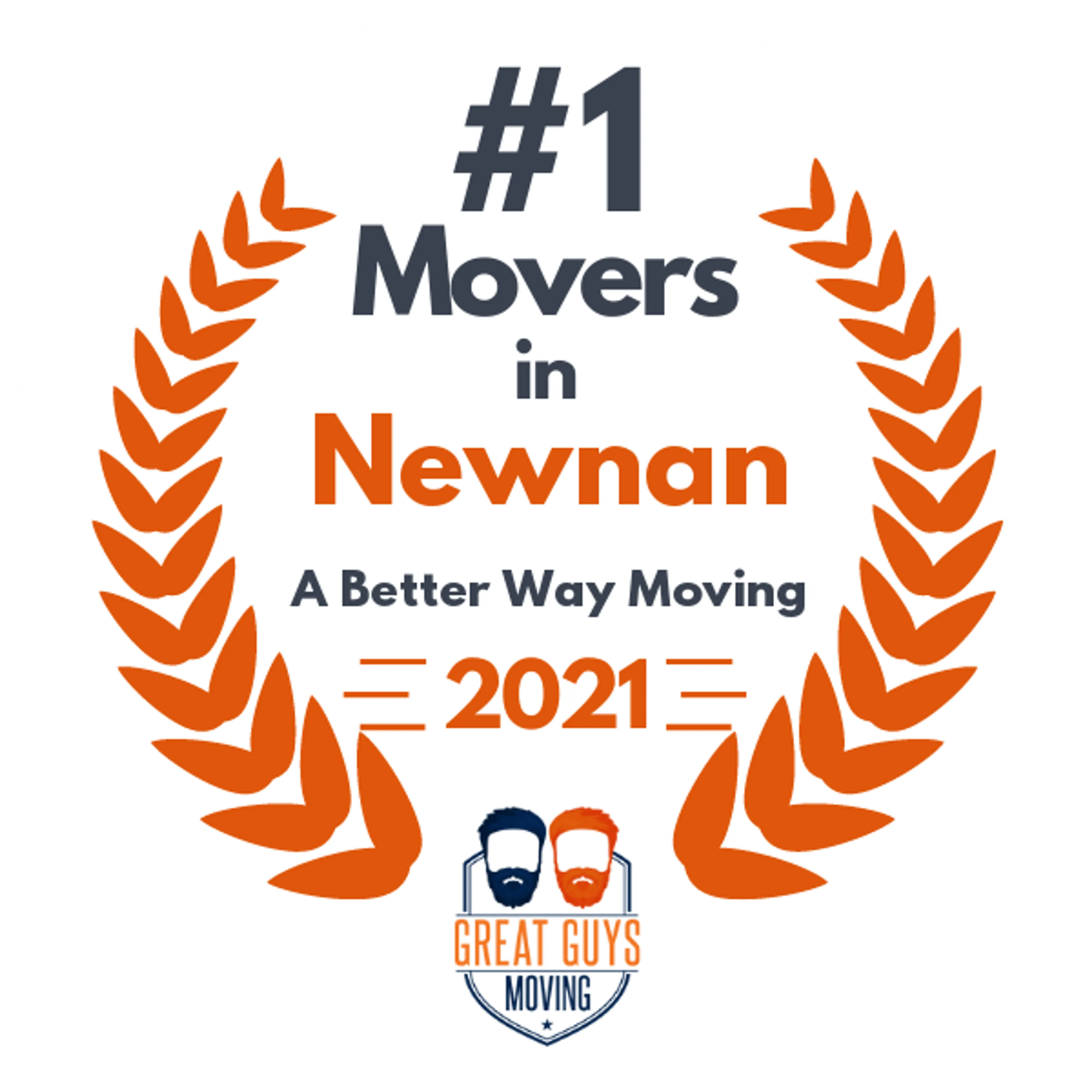 #1 Ranked Movers in South Fulton, GA 2021 award