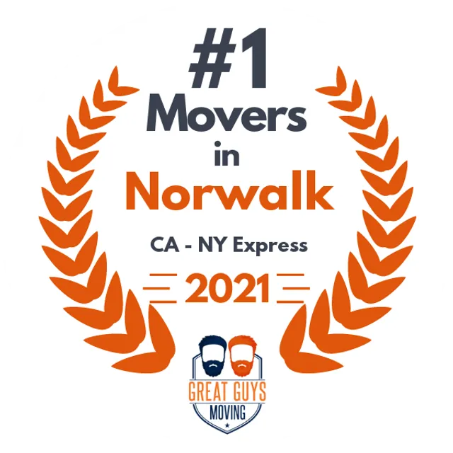 #1 Ranked Movers in Los Angeles, CA 2021 award