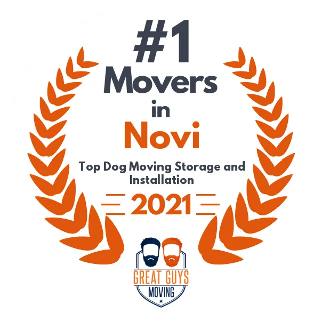 #1 Ranked Movers in Ann Arbor, MI 2021 award