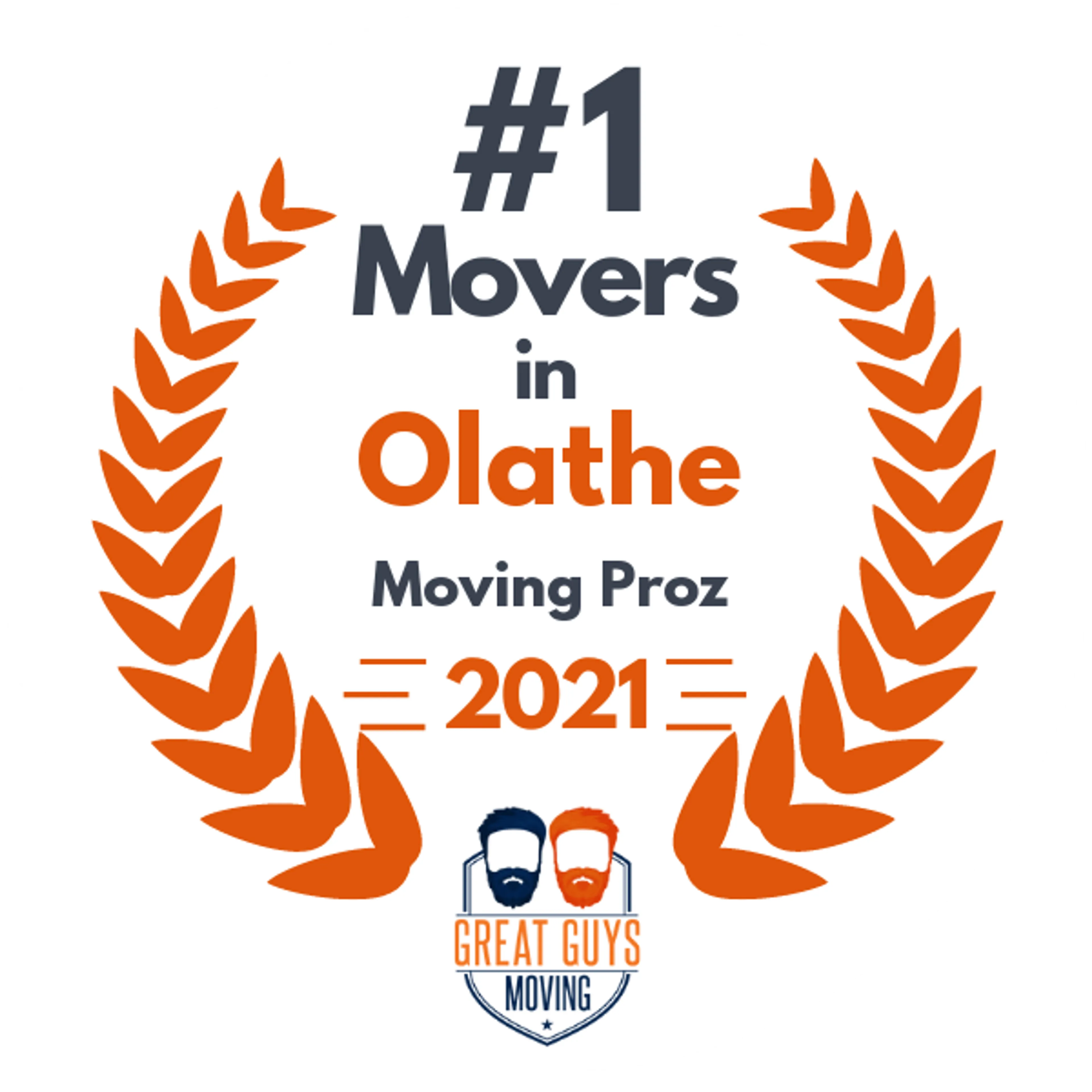 #1 Ranked Movers in Lansing, KS 2021 award