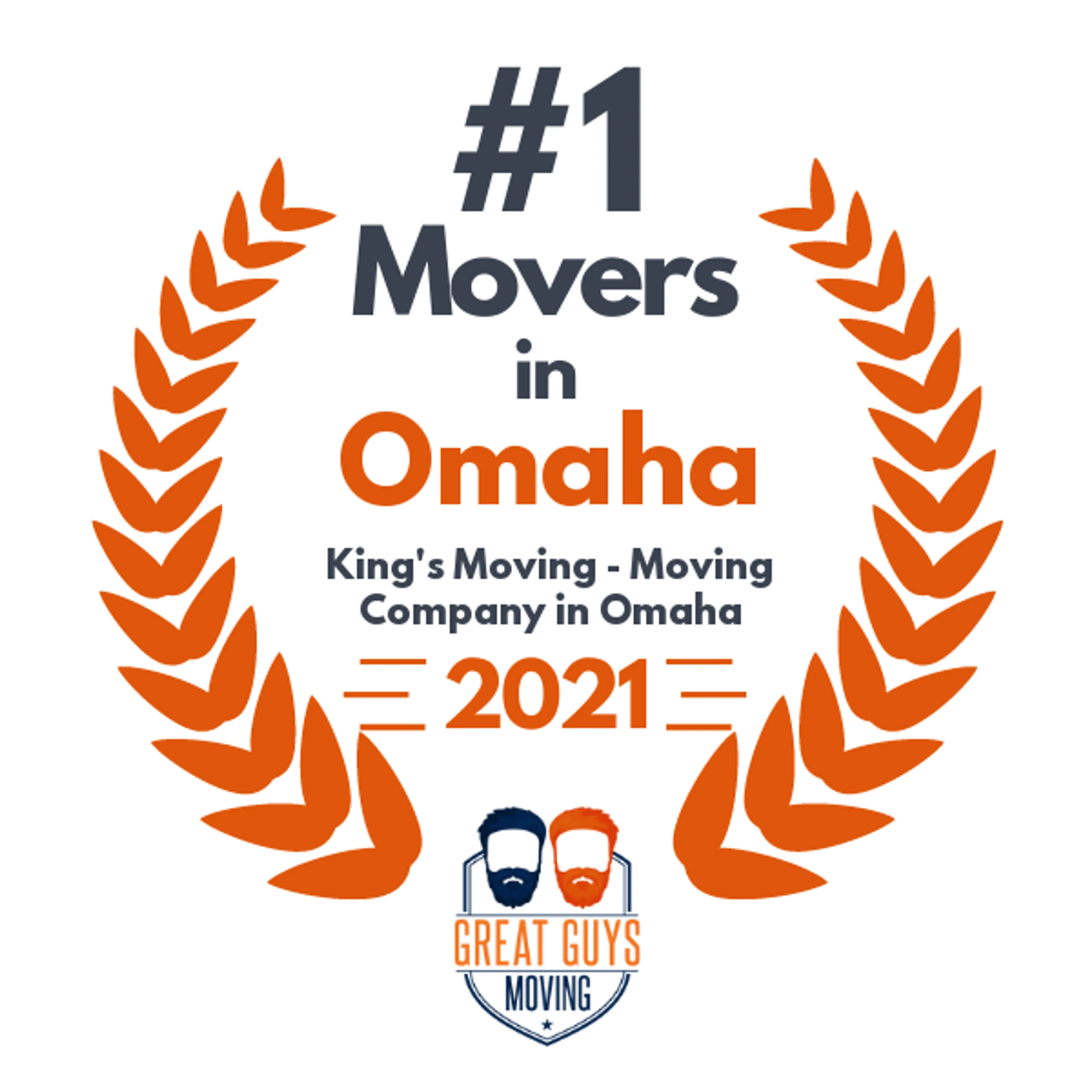 #1 Ranked Movers in Omaha, NE 2021 award