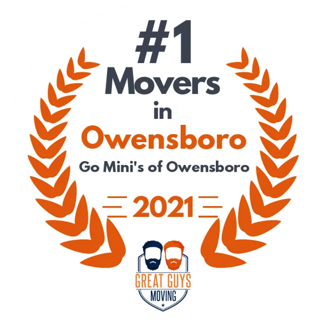 #1 Ranked Movers in Owensboro, KY 2021 award