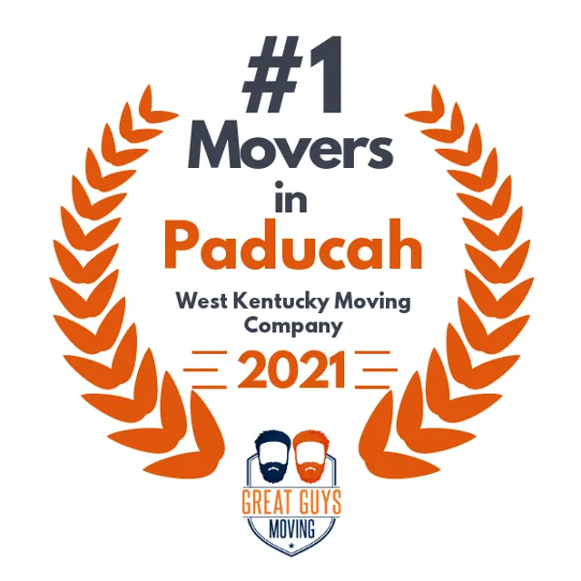 #1 Ranked Movers in Paducah, KY 2021 award