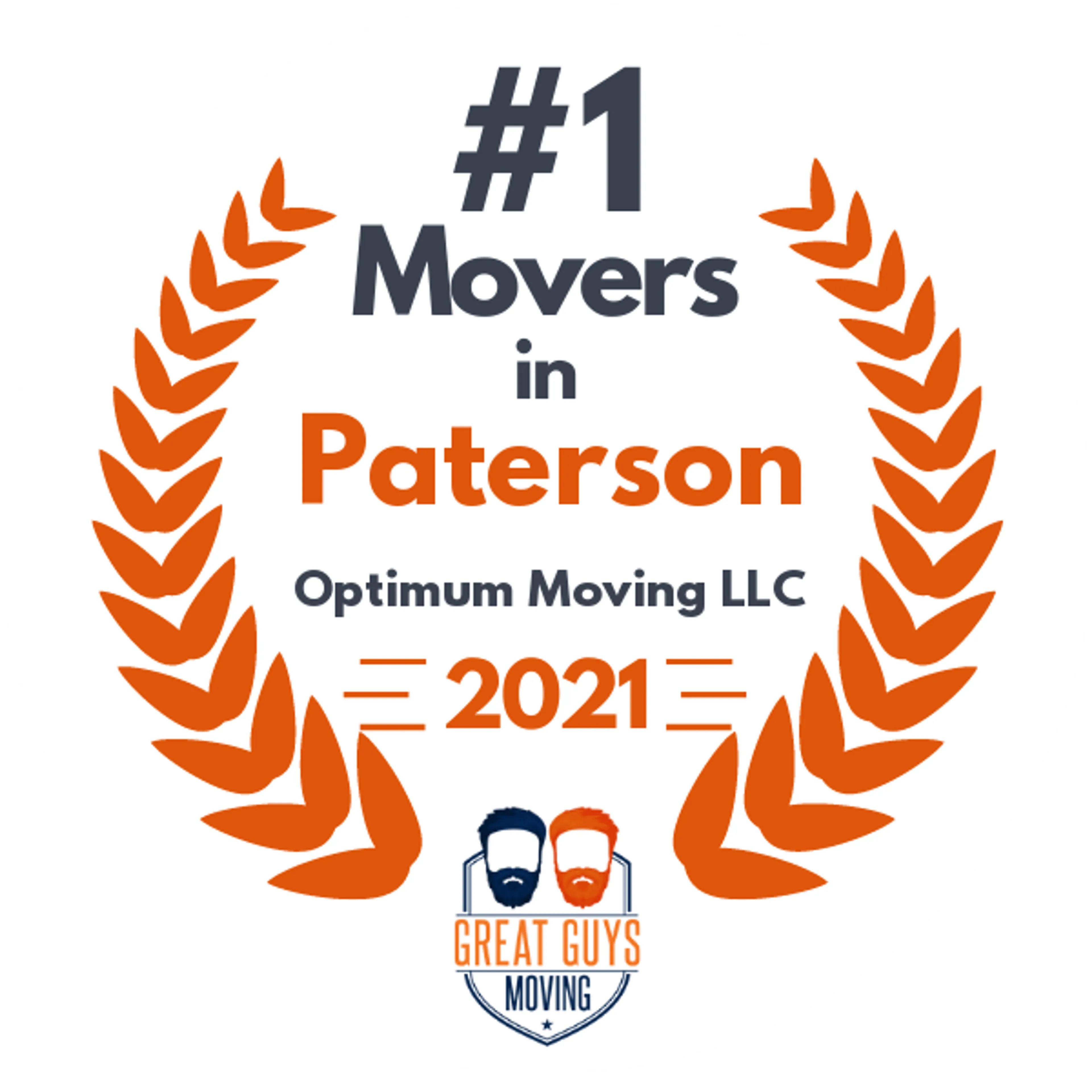 #1 Ranked Movers in Jersey City, NJ 2021 award