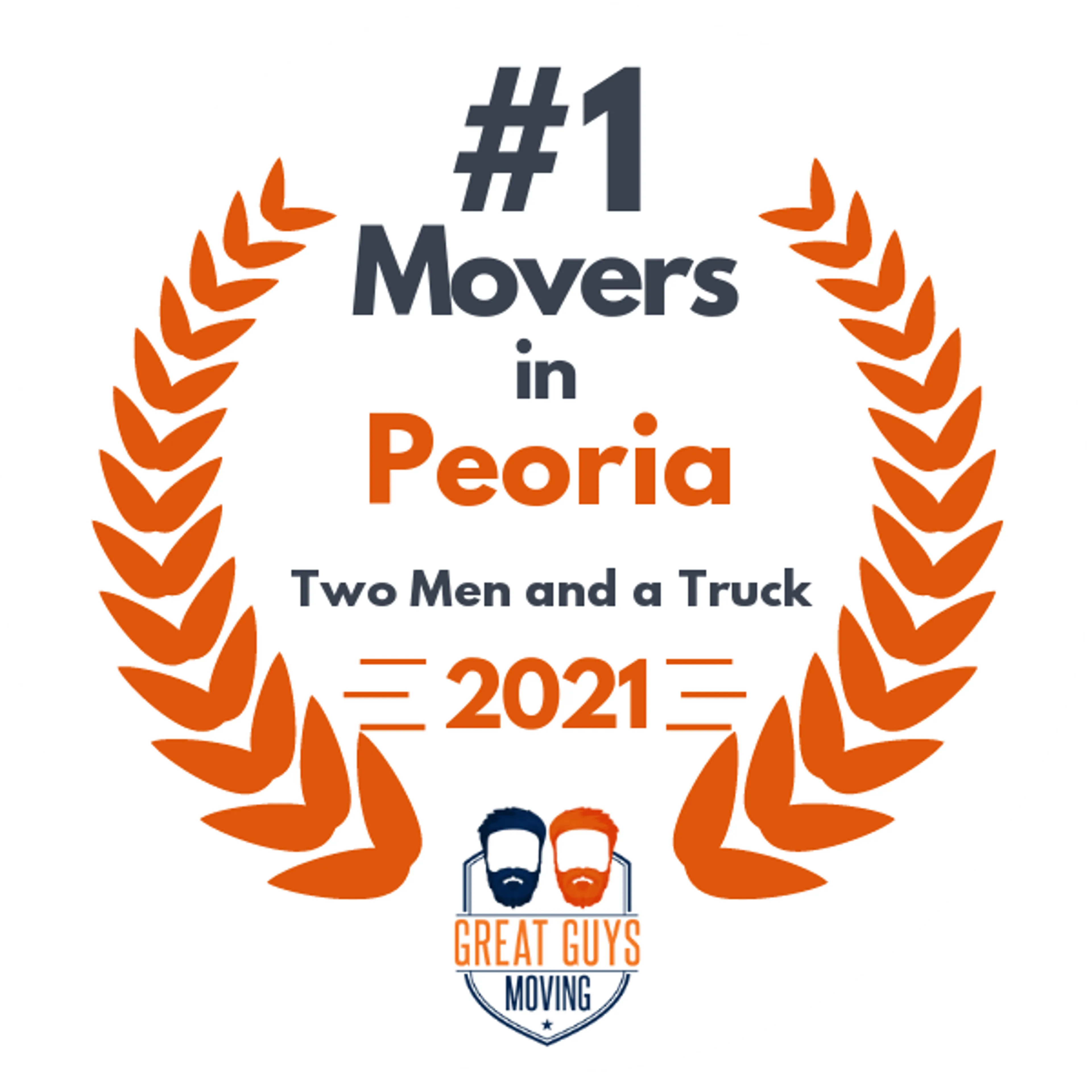 #1 Ranked Movers in Peoria, AZ 2021 award