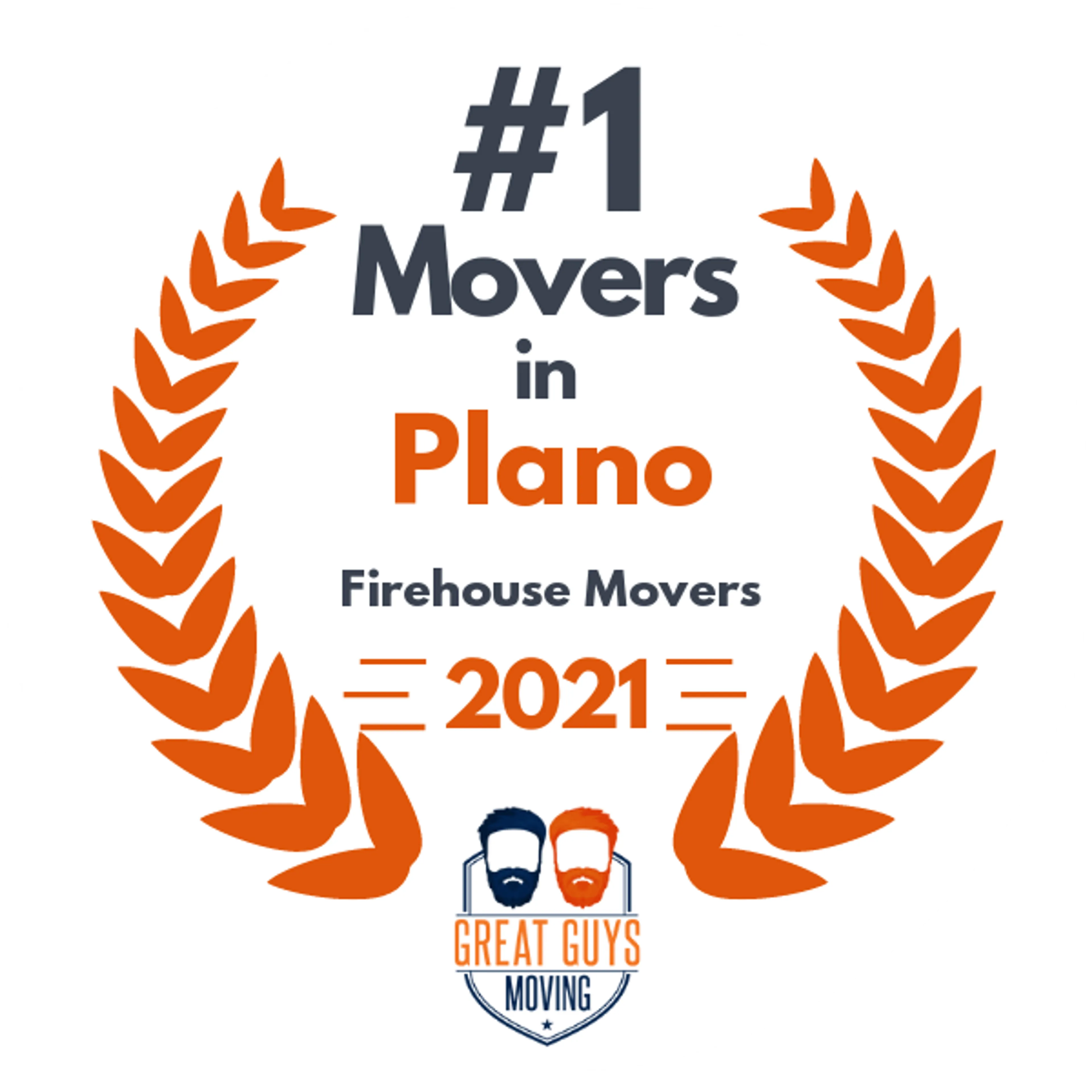 #1 Ranked Movers in Dallas, TX 2021 award