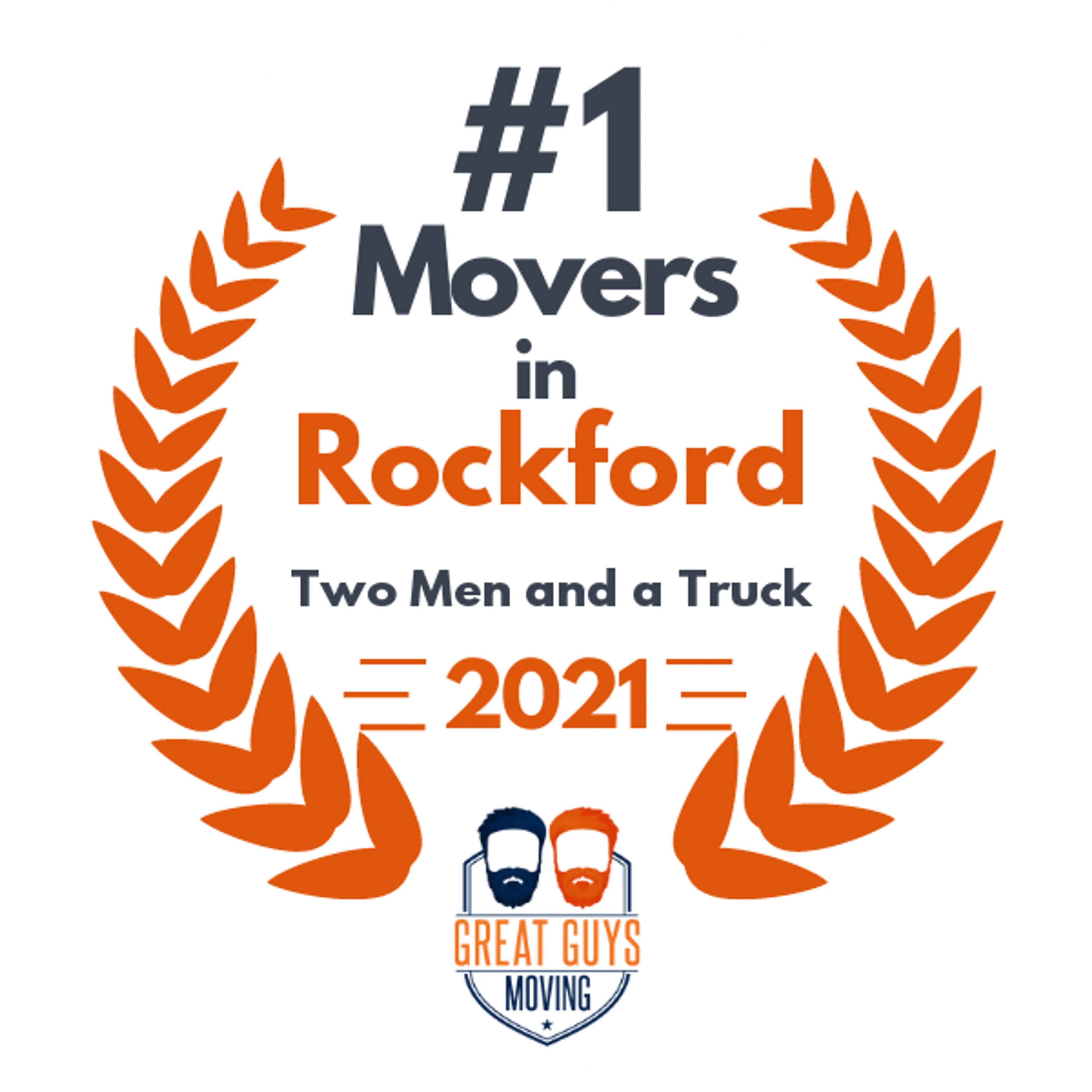 #1 Ranked Movers in Rockford, IL 2021 award