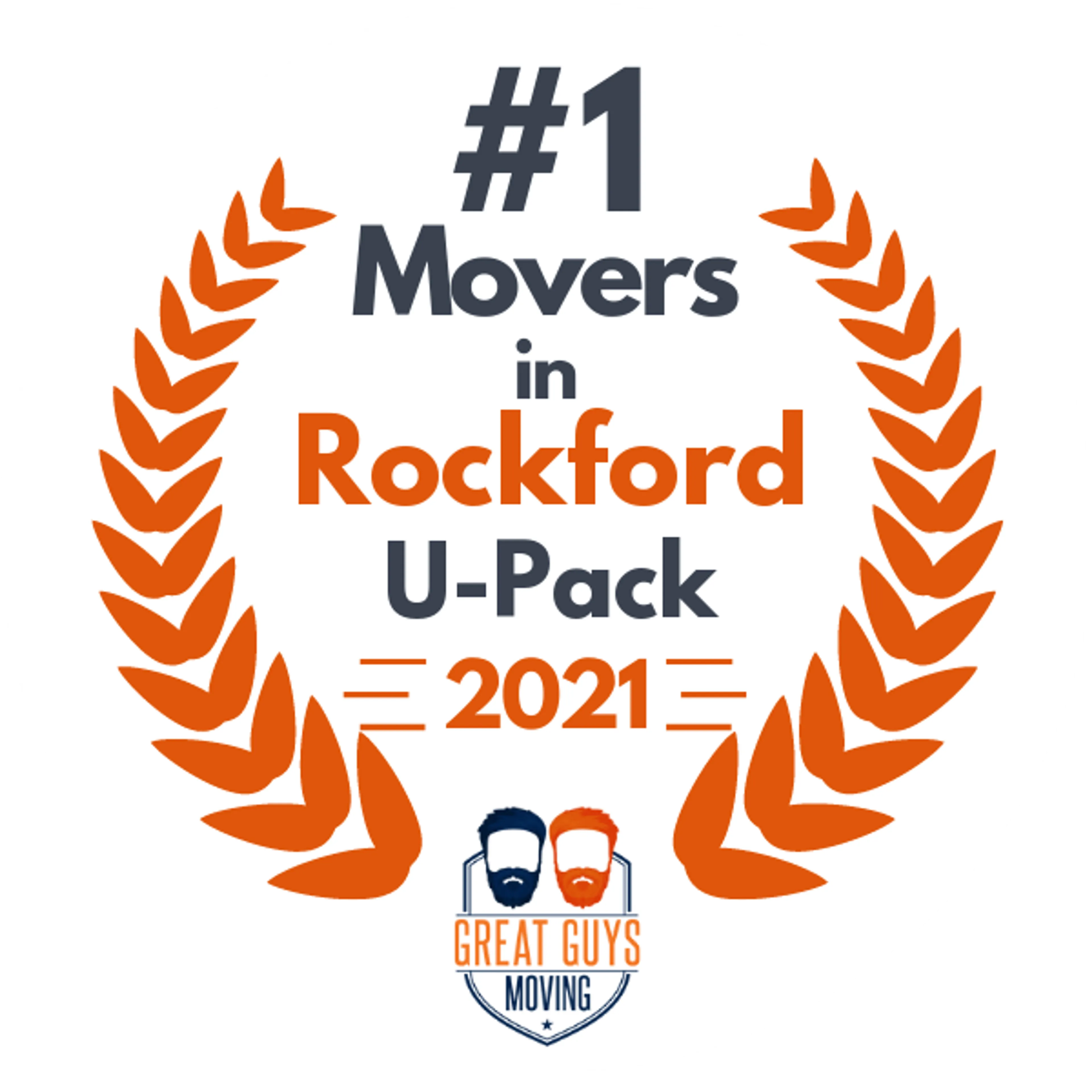 #1 Ranked Movers in Rockford, IL 2021 award