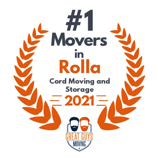 #1 Ranked Movers in Wildwood, MO 2021 award