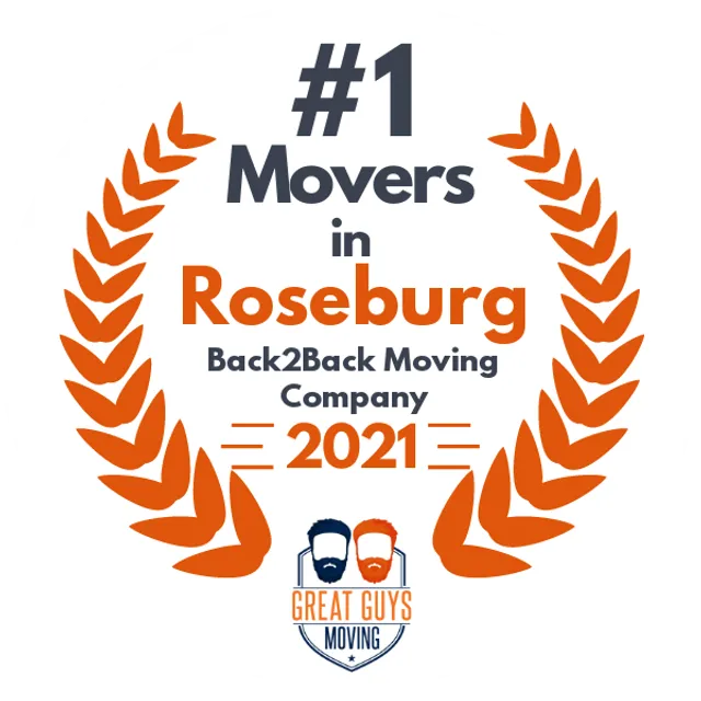 #1 Ranked Movers in Springfield, OR 2021 award