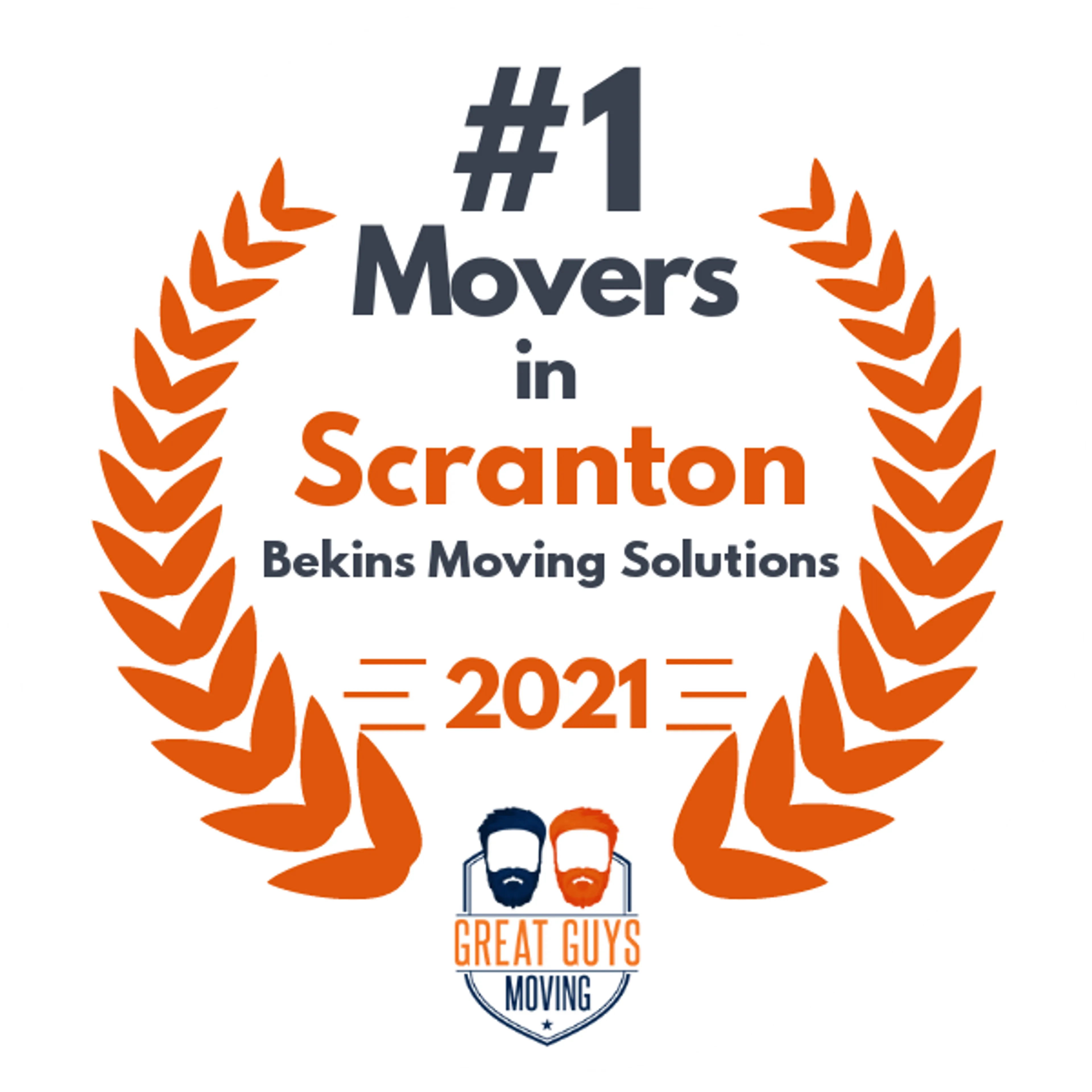 #1 Ranked Movers in Allentown, PA 2021 award