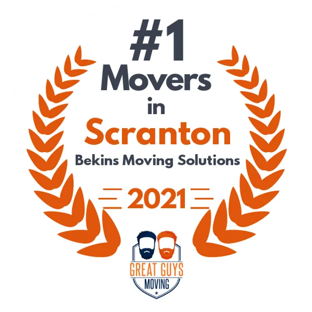 #1 Ranked Movers in Allentown, PA 2021 award