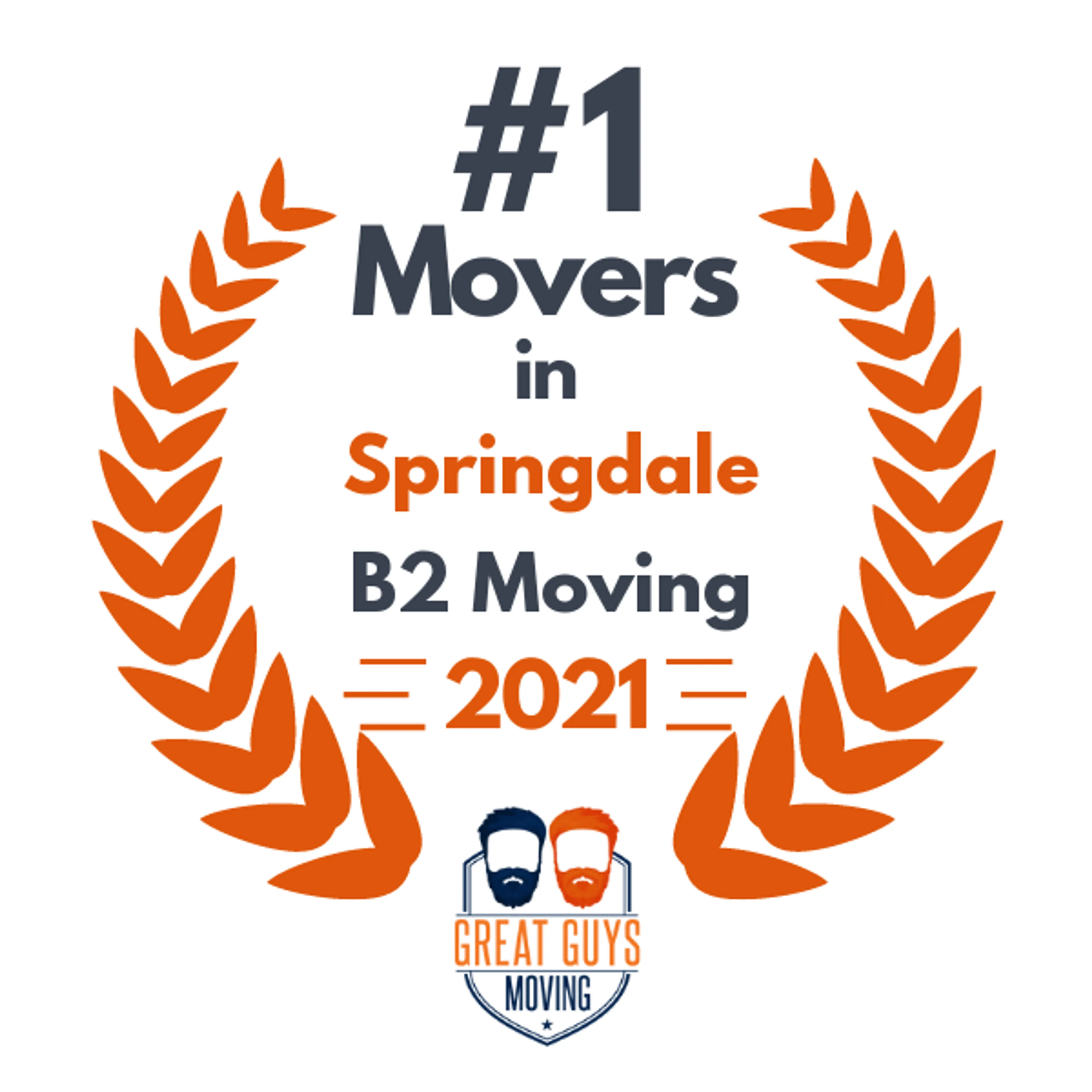 #1 Ranked Movers in Little Rock, AR 2021 award