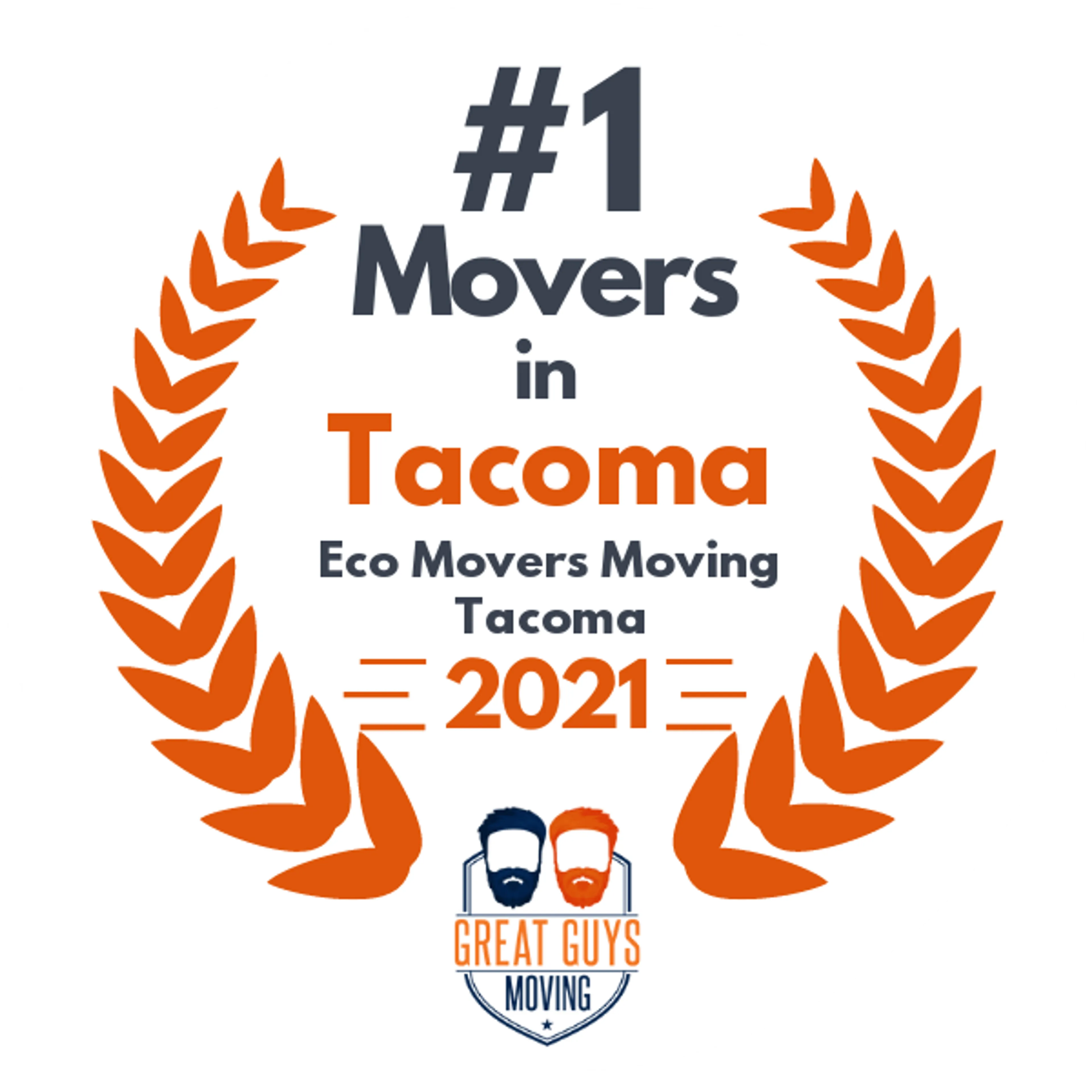 #1 Ranked Movers in Tacoma, WA 2021 award