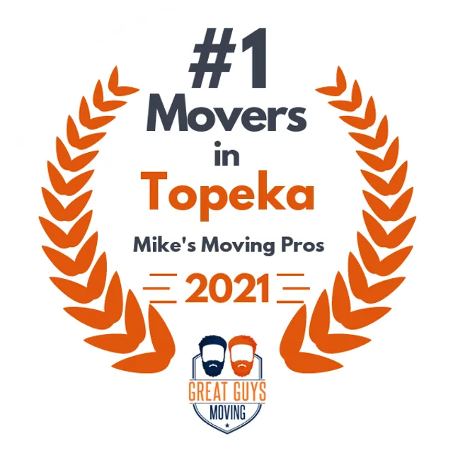 #1 Ranked Movers in Topeka, KS 2021 award