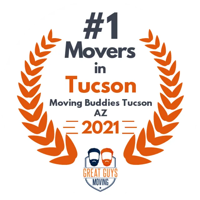 #1 Ranked Movers in Tucson, AZ 2021 award