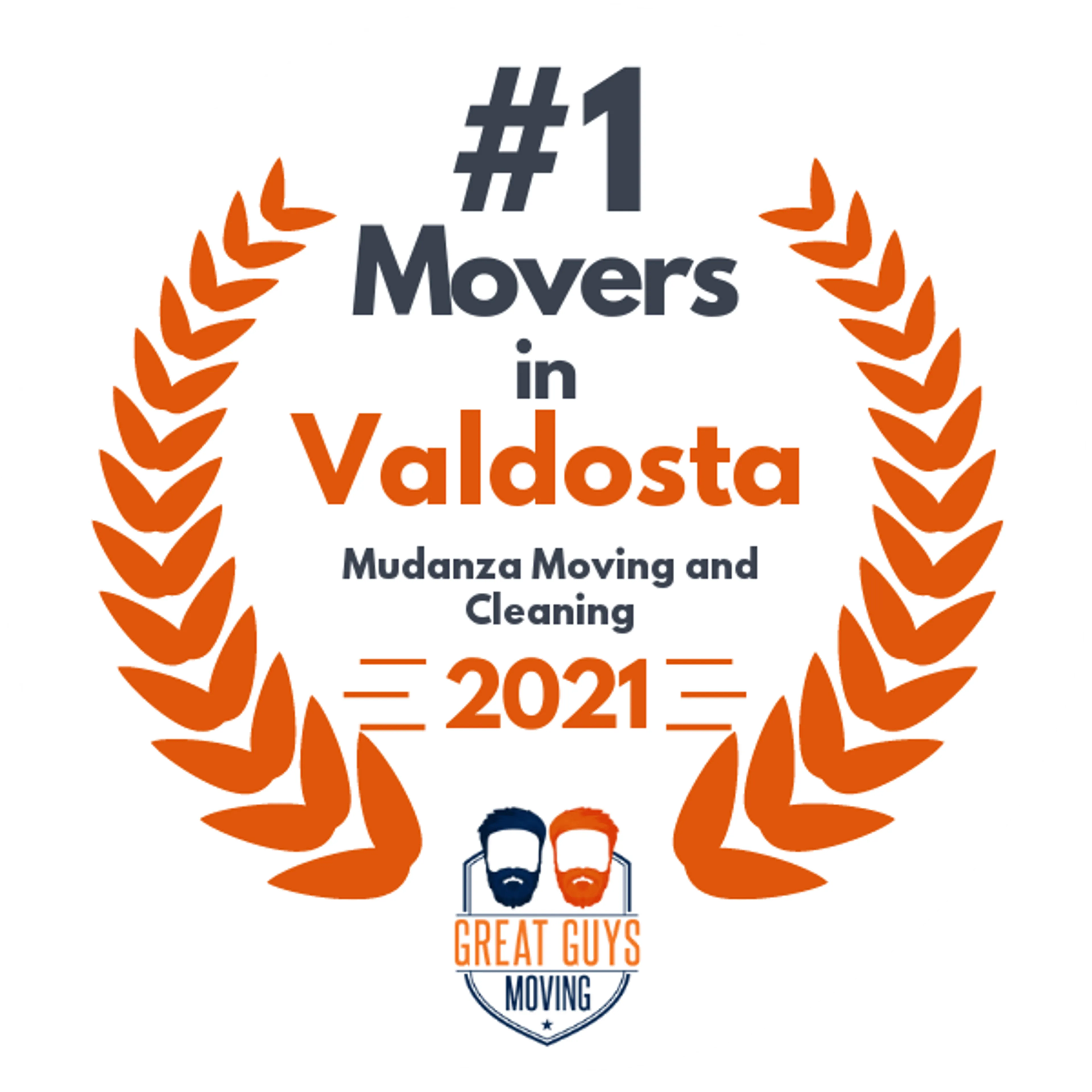 #1 Ranked Movers in Columbus, GA 2021 award