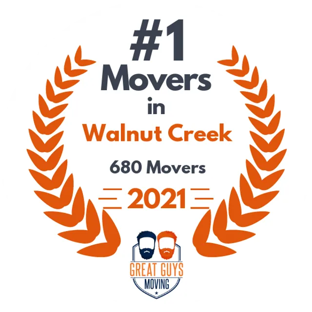 #1 Ranked Movers in Oakland, CA 2021 award