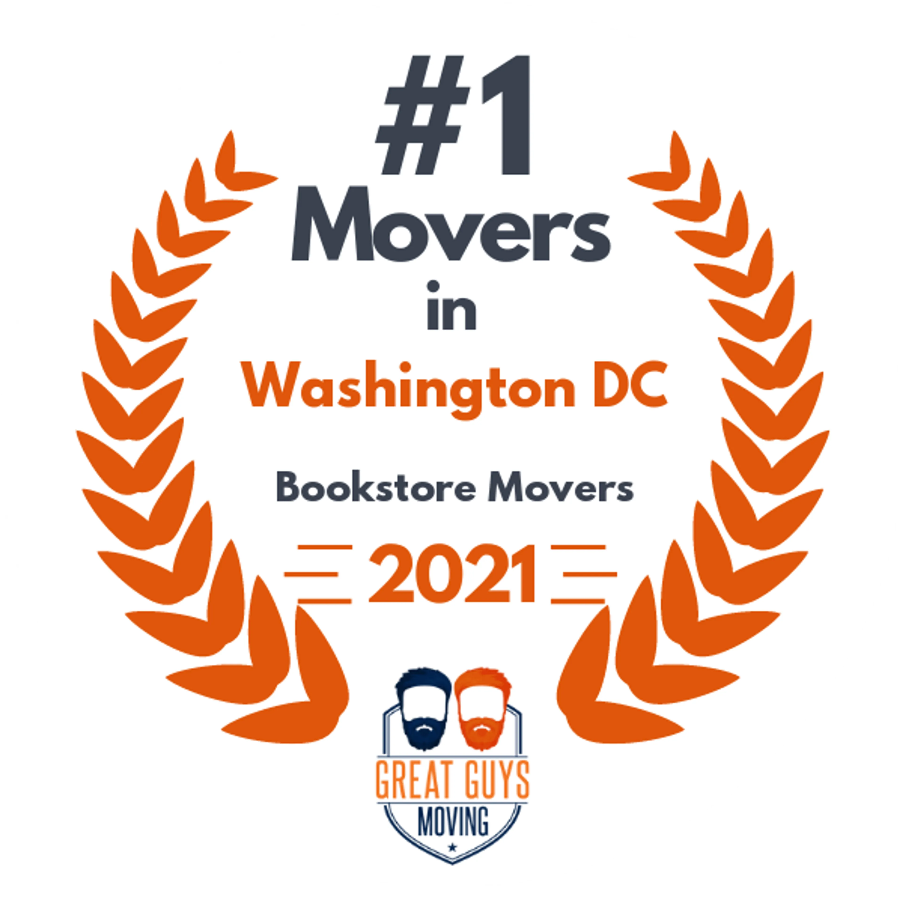 #1 Ranked Movers in Washington DC, DC 2021 award