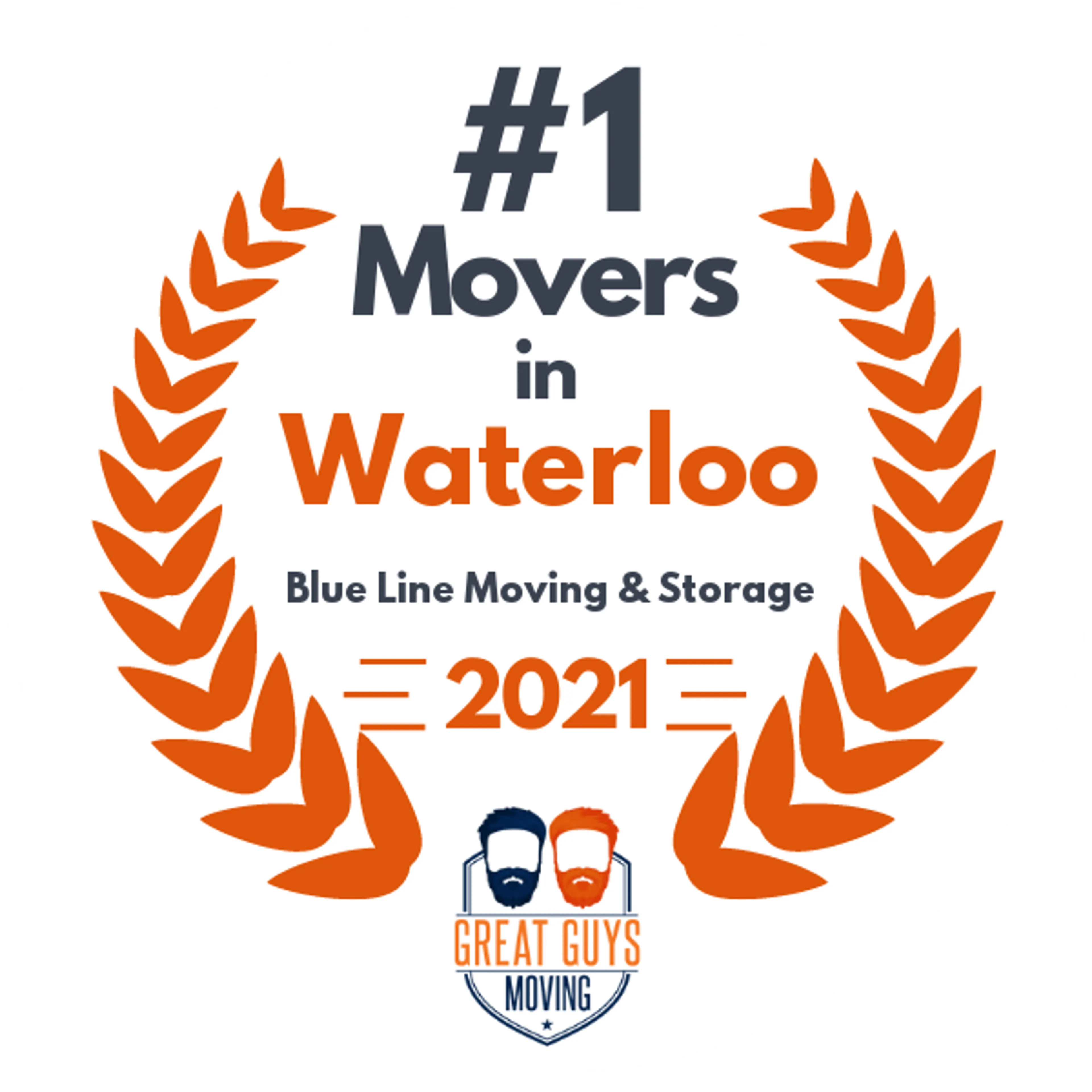 #1 Ranked Movers in Cedar Rapids, IA 2021 award