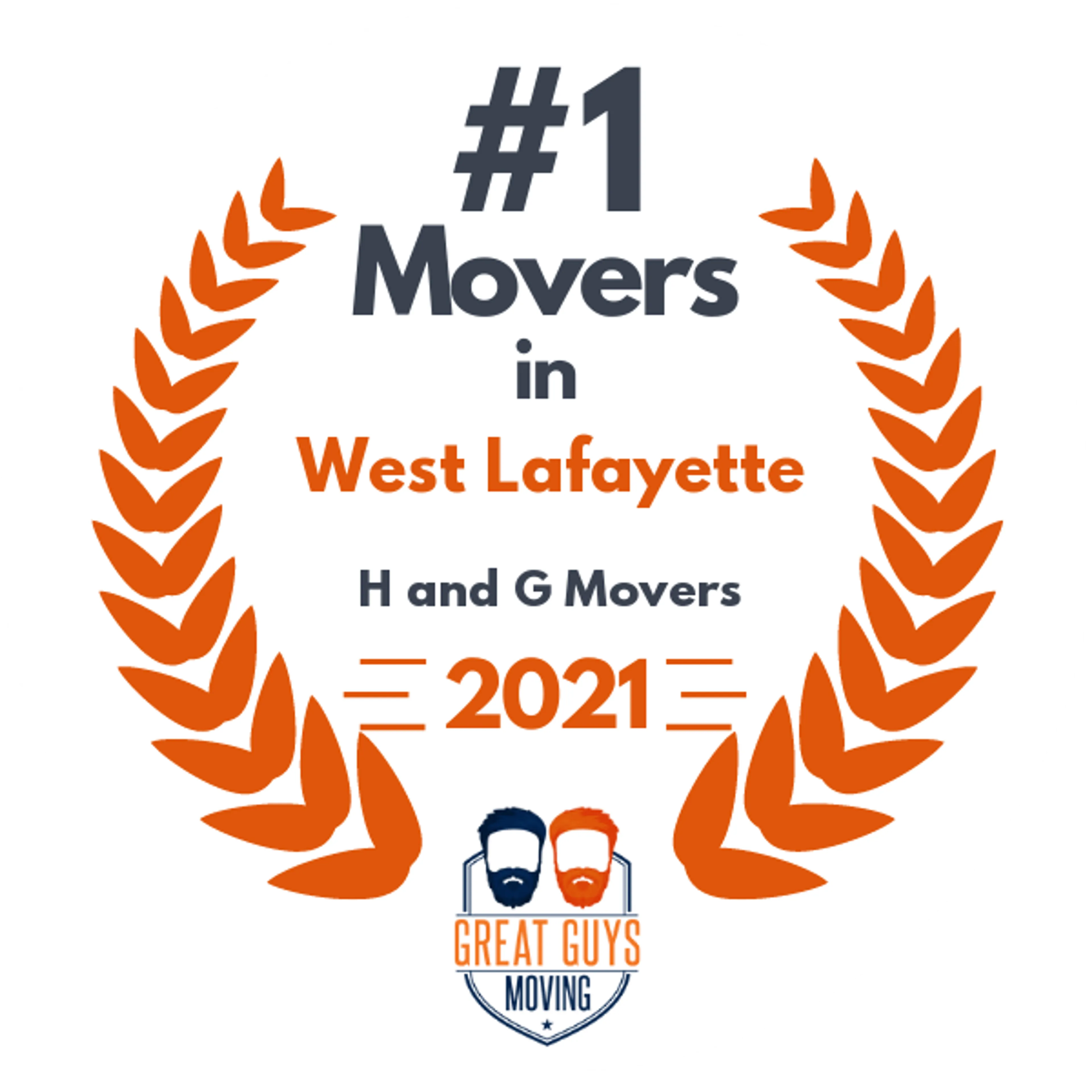 #1 Ranked Movers in Indianapolis, IN 2021 award