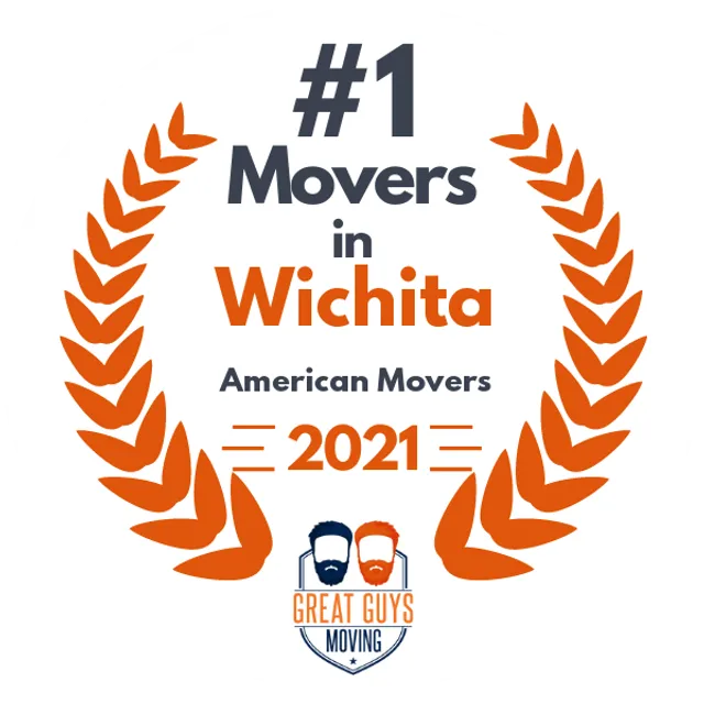 #1 Ranked Movers in Wichita, KS 2021 award