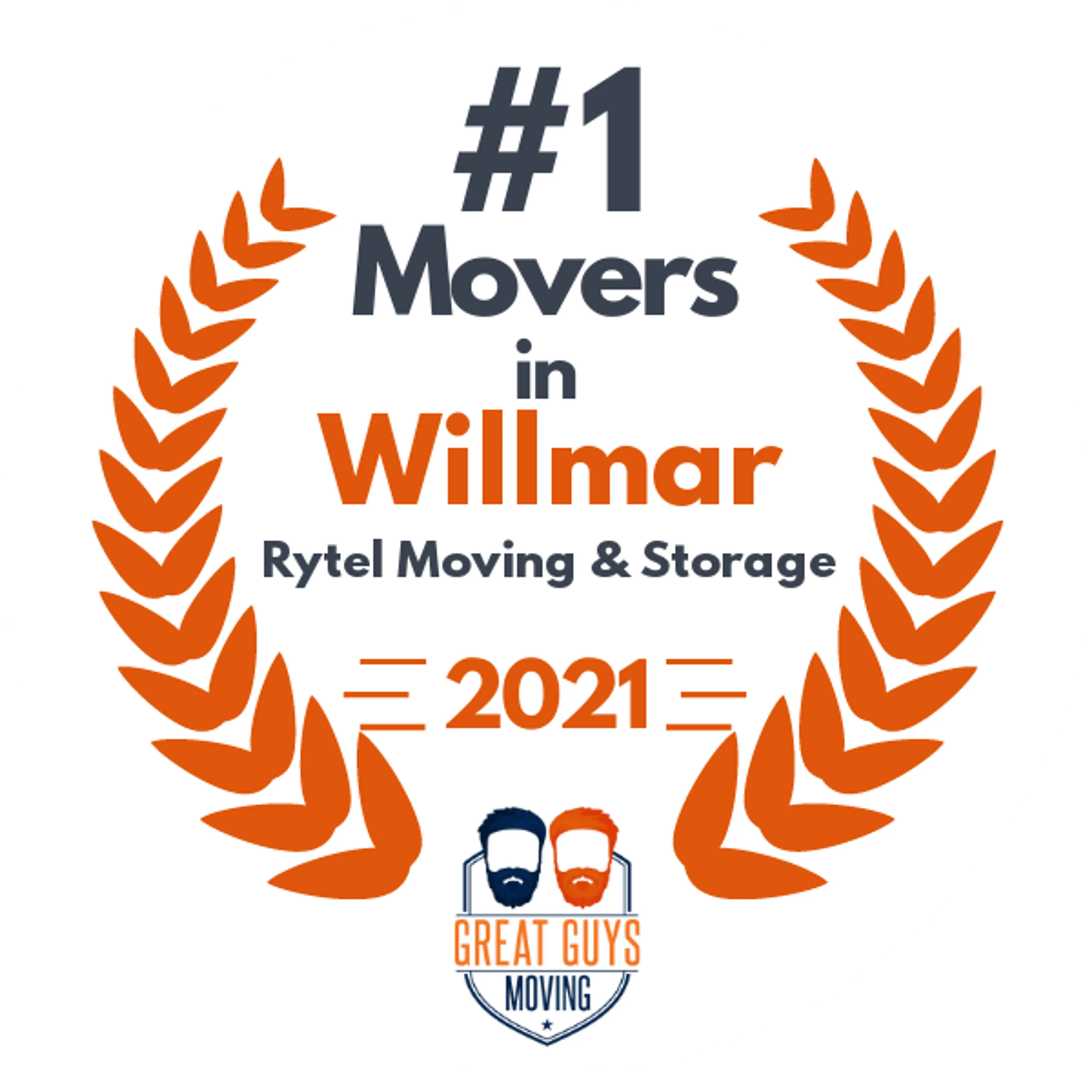 #1 Ranked Movers in Willmar, MN 2021 award